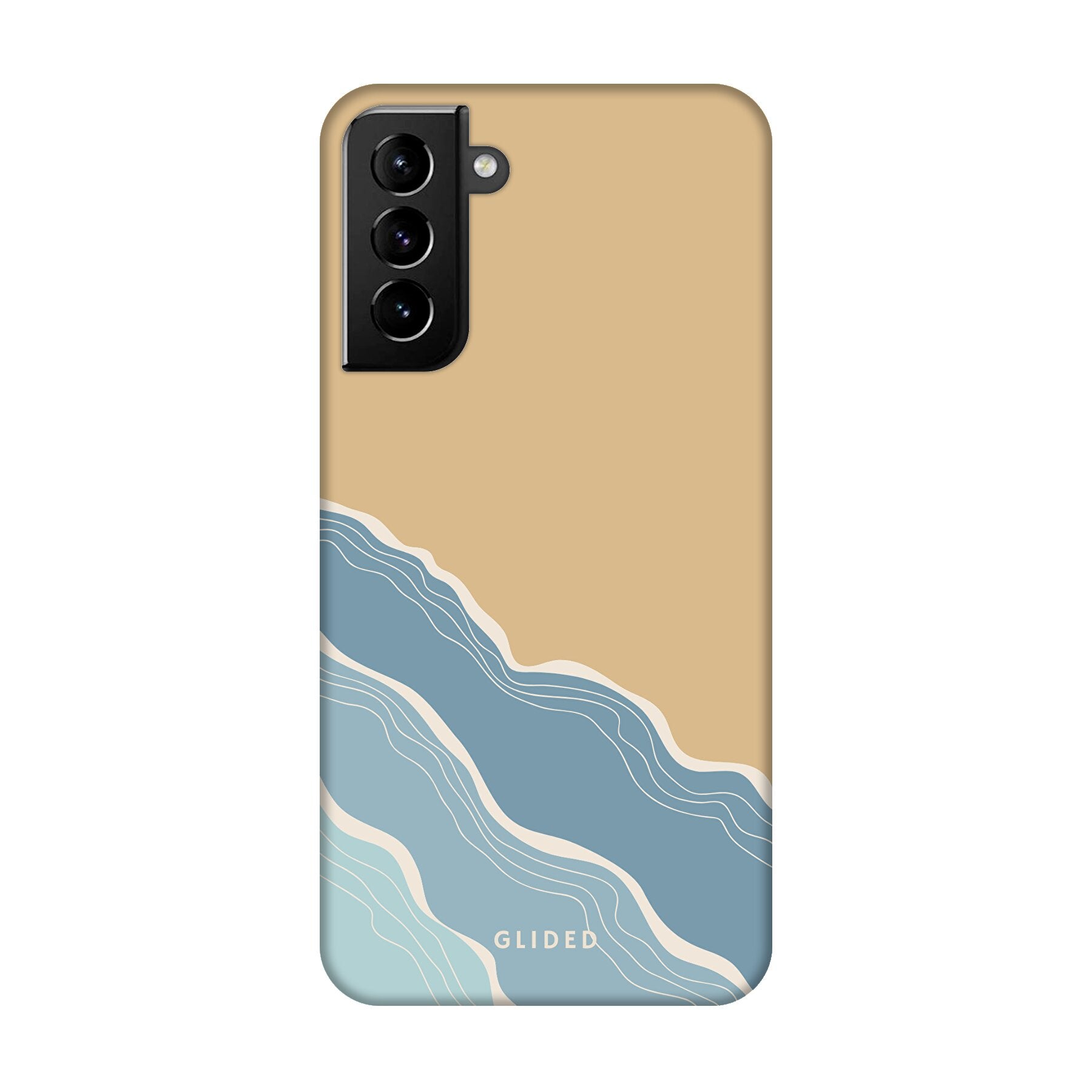 Breeze Handyhülle für Samsung Galaxy S21 Plus 5G mit einzigartigem Stranddesign, idealer Schutz und schlankem Profil.