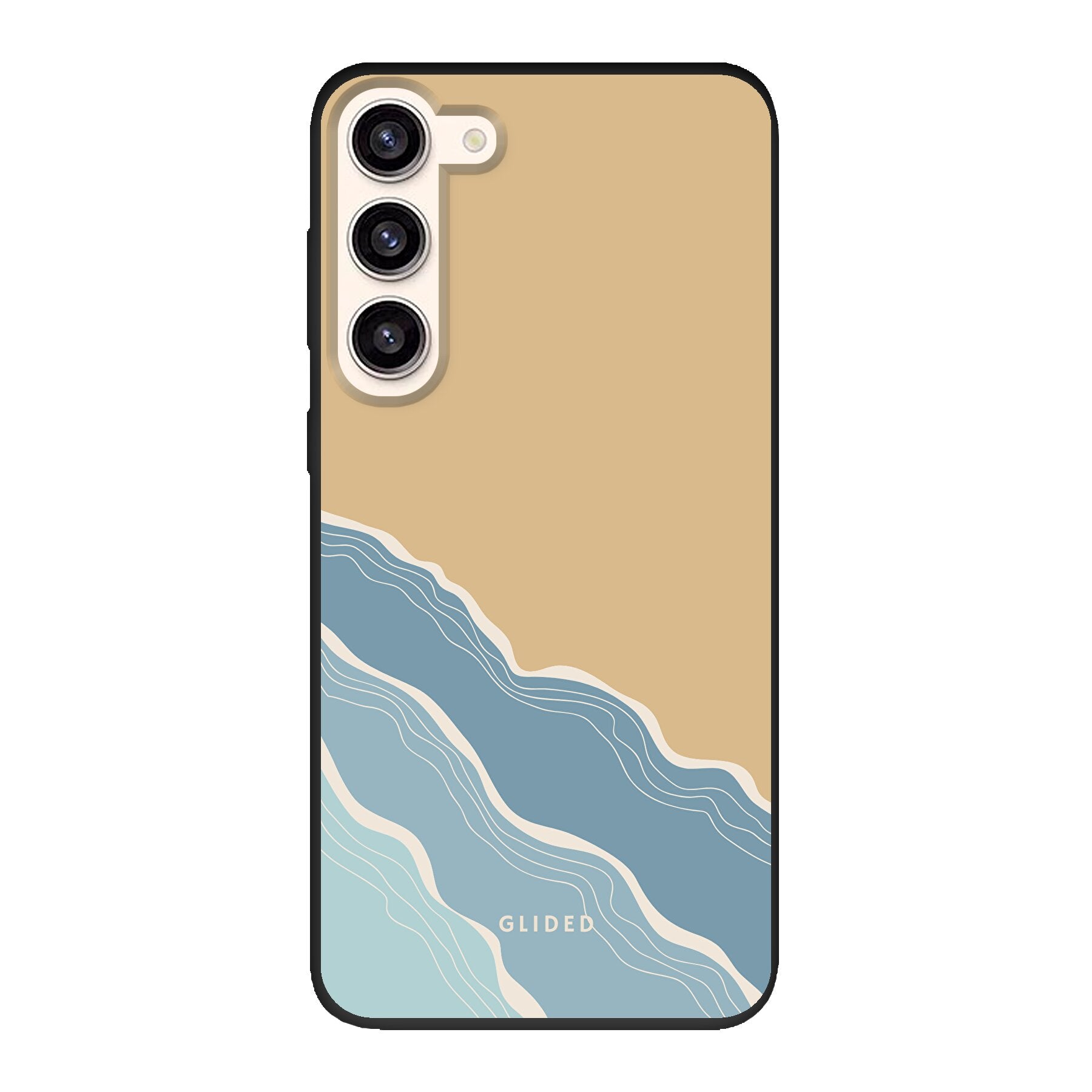 Breeze Handyhülle für Samsung Galaxy S23 Plus mit einem einzigartigen Stranddesign, das an sonnige Tage und Meeresbrisen erinnert.