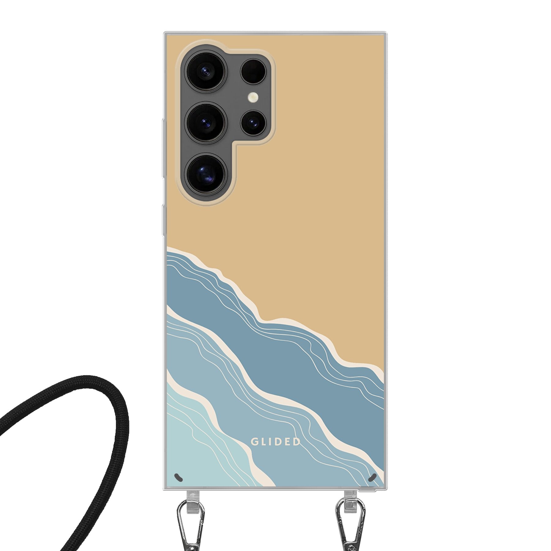 Breeze Handyhülle für Samsung Galaxy S24 Ultra mit einzigartigem Stranddesign, idealer Schutz und präzisen Aussparungen.