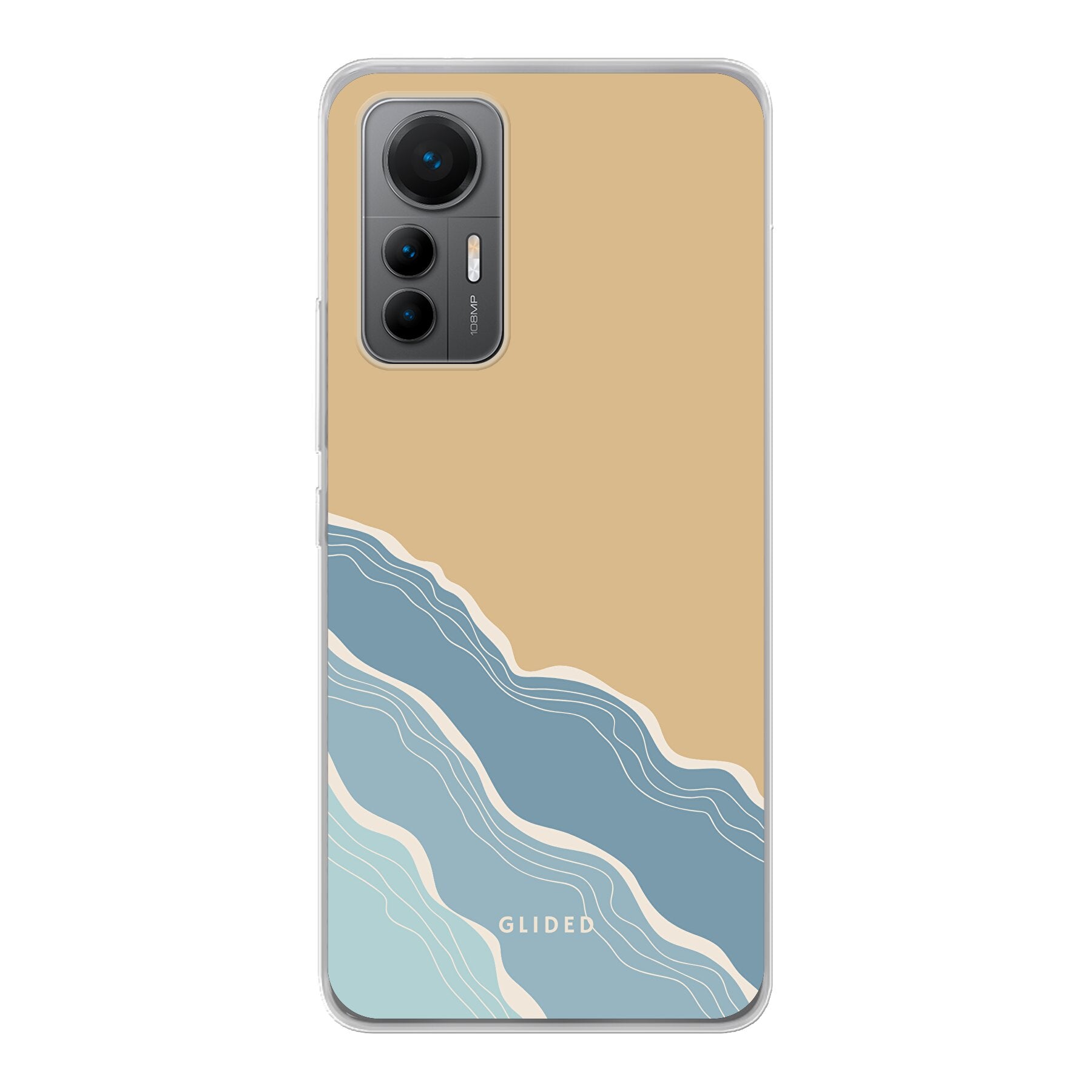Breeze Handyhülle für Xiaomi 12 Lite mit einem einzigartigen Stranddesign, das an sonnige Tage und Meeresbrisen erinnert.