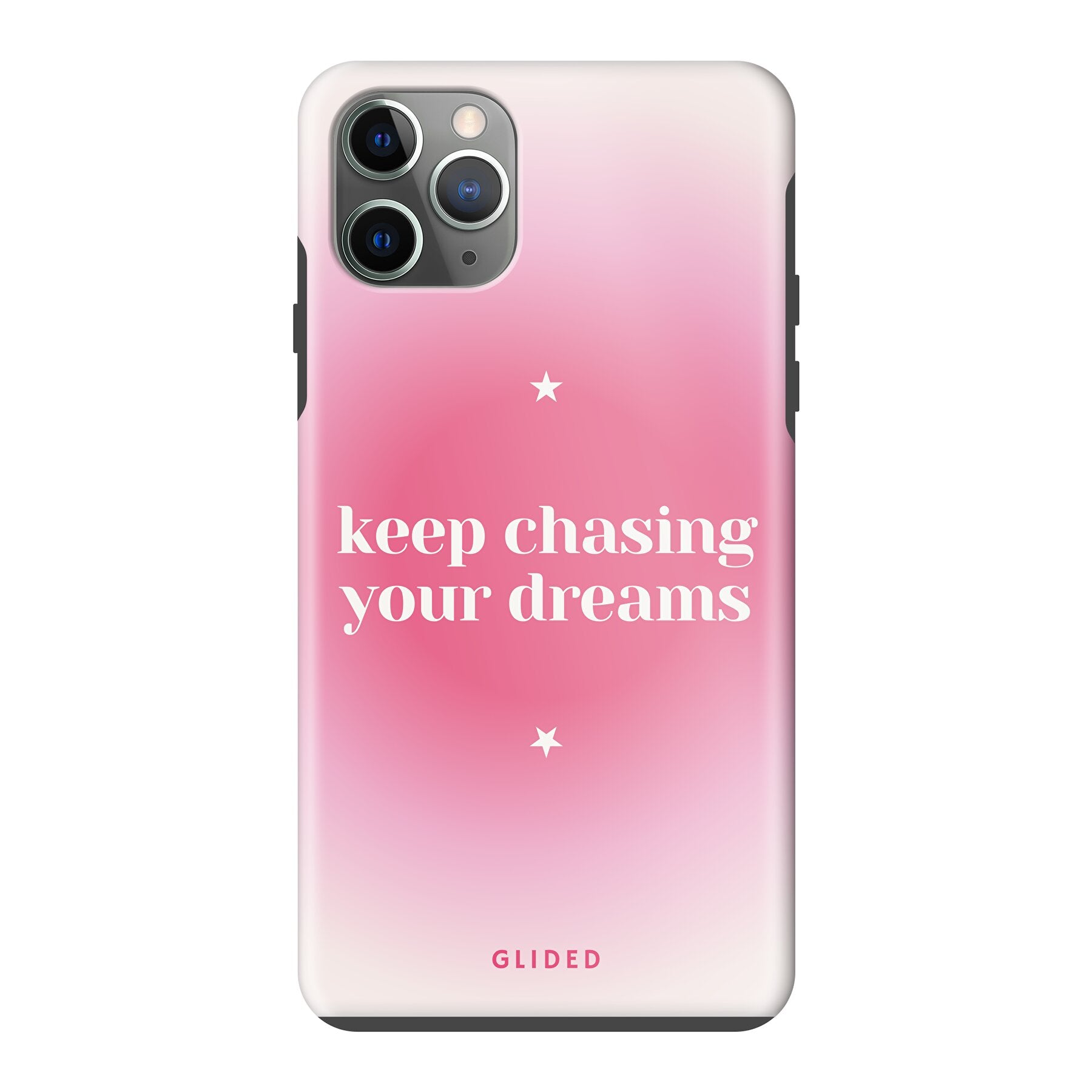 Chasing Dreams Handyhülle für iPhone 11 Pro Max mit inspirierender Botschaft und schlankem Design, idealer Schutz und Zugang zu Funktionen.