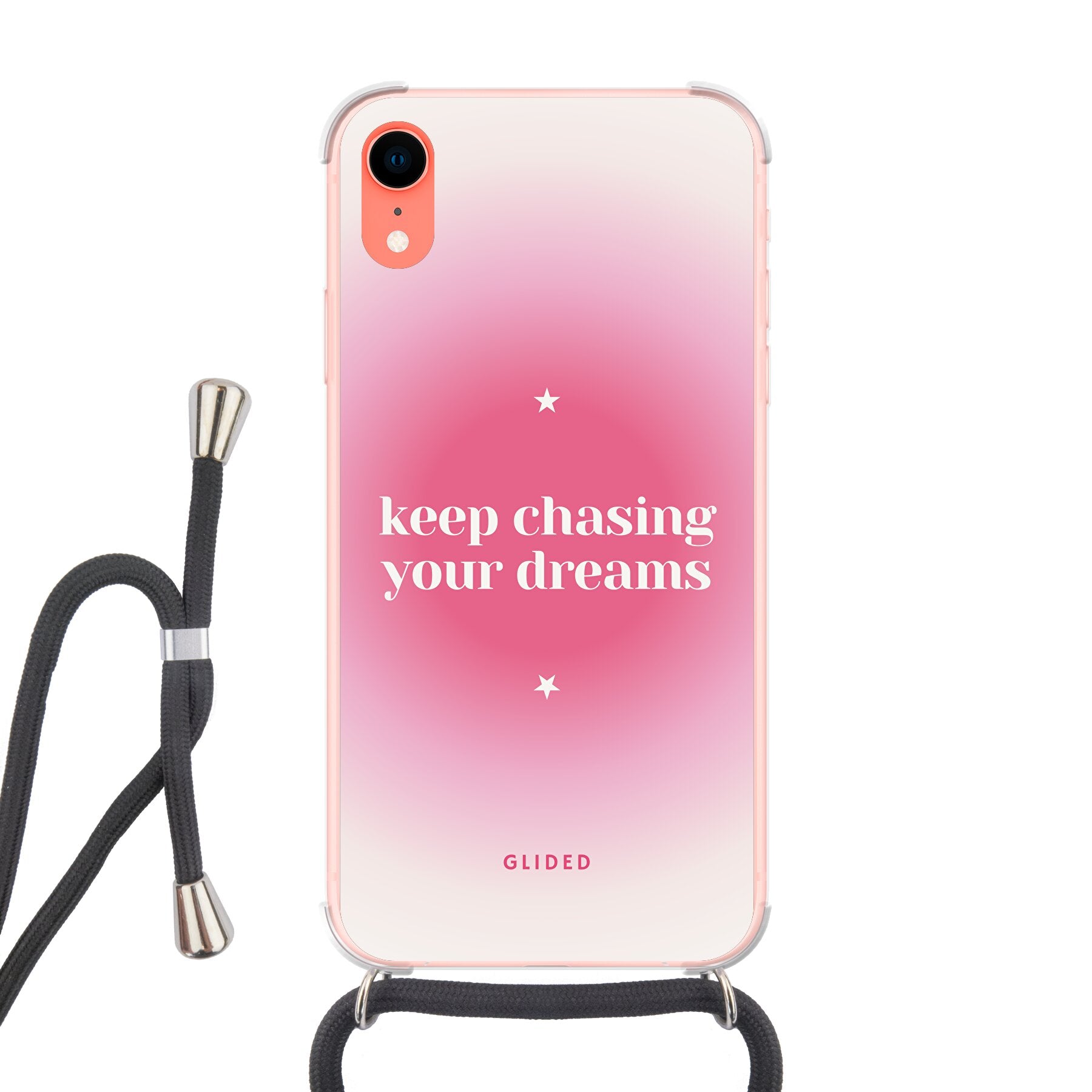 Chasing Dreams Handyhülle für iPhone XR mit inspirierender Botschaft und schlankem Design, idealer Schutz und Funktionalität.
