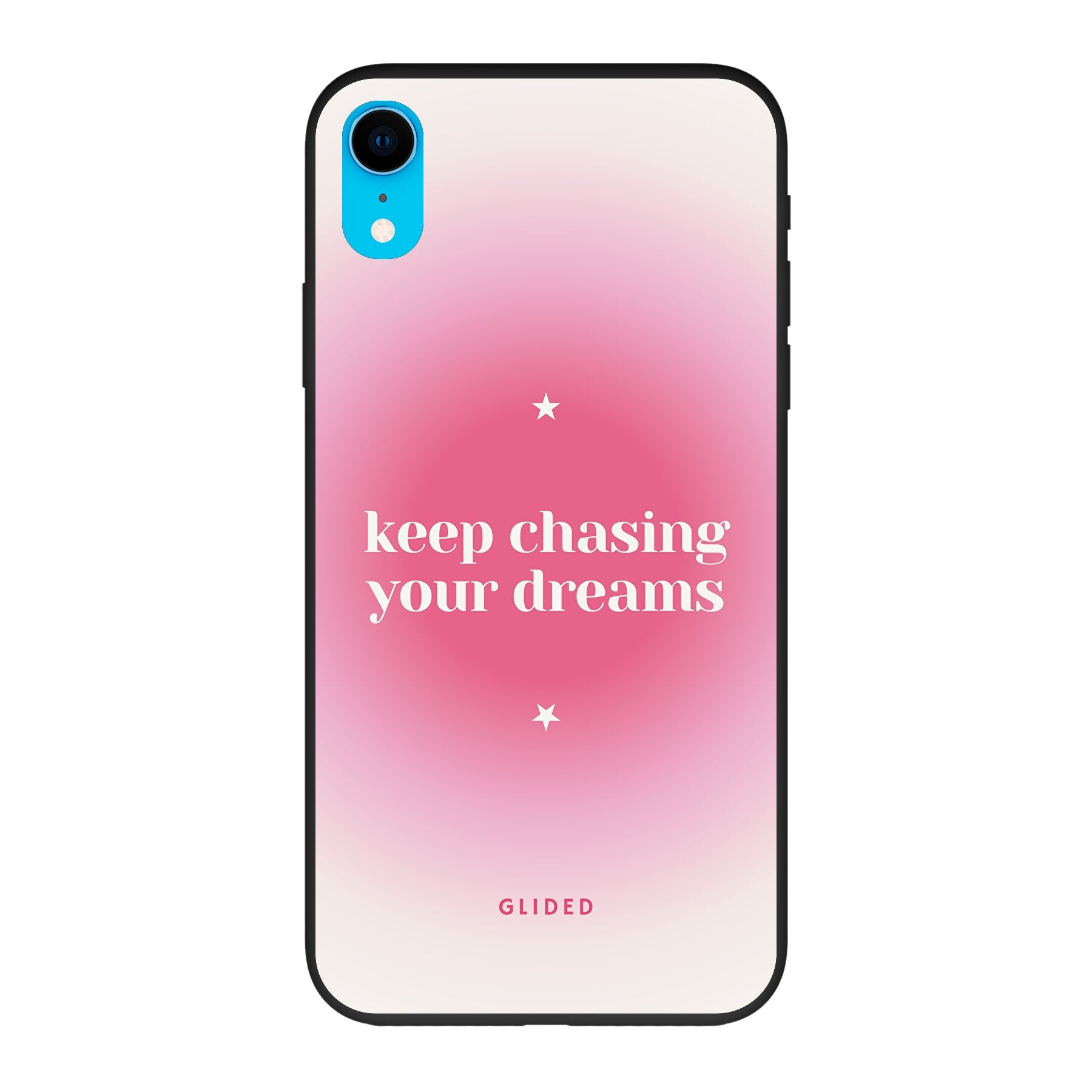 Chasing Dreams Handyhülle für iPhone XR mit inspirierender Botschaft und schlankem Design, idealer Schutz und Funktionalität.