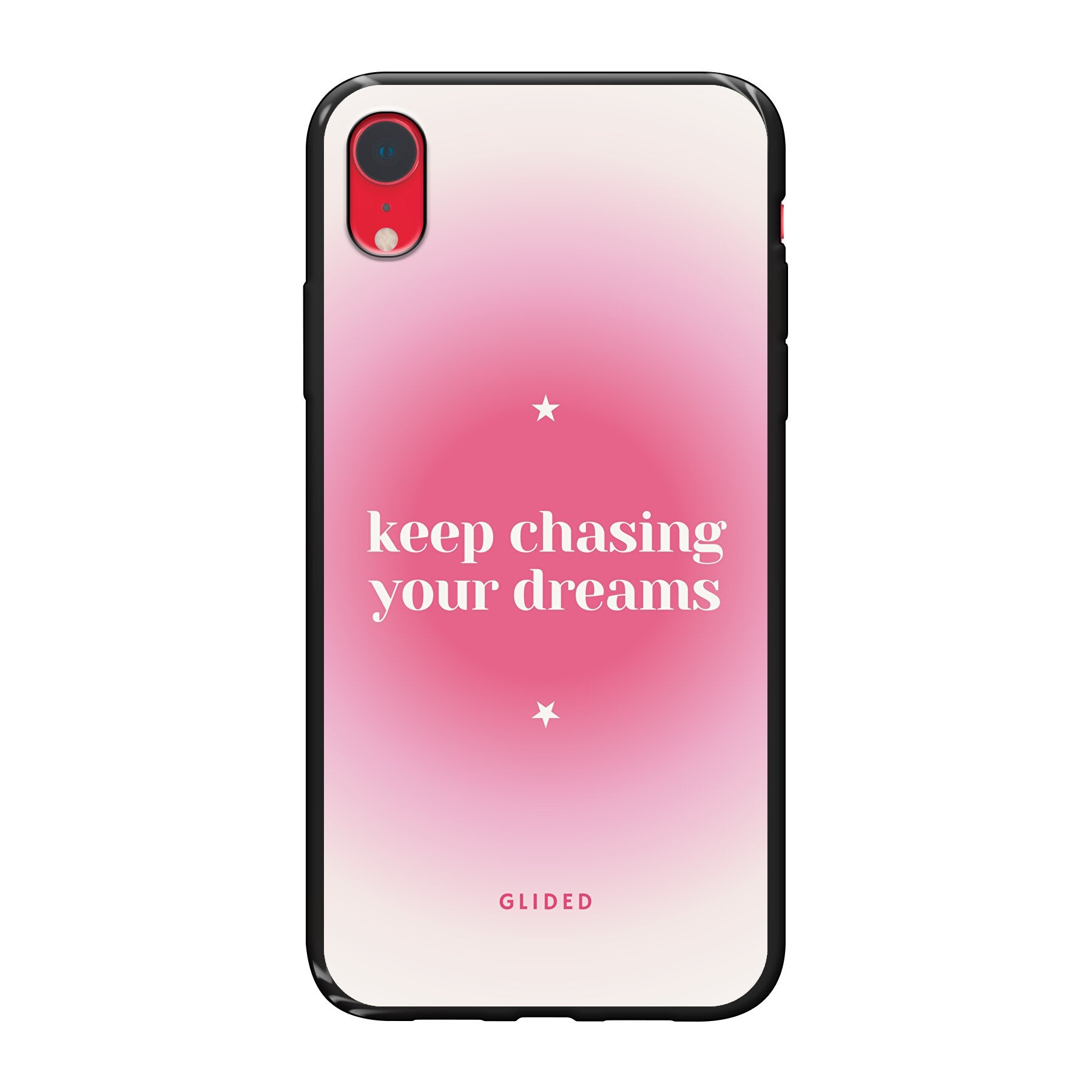 Chasing Dreams Handyhülle für iPhone XR mit inspirierender Botschaft und schlankem Design, idealer Schutz und Funktionalität.