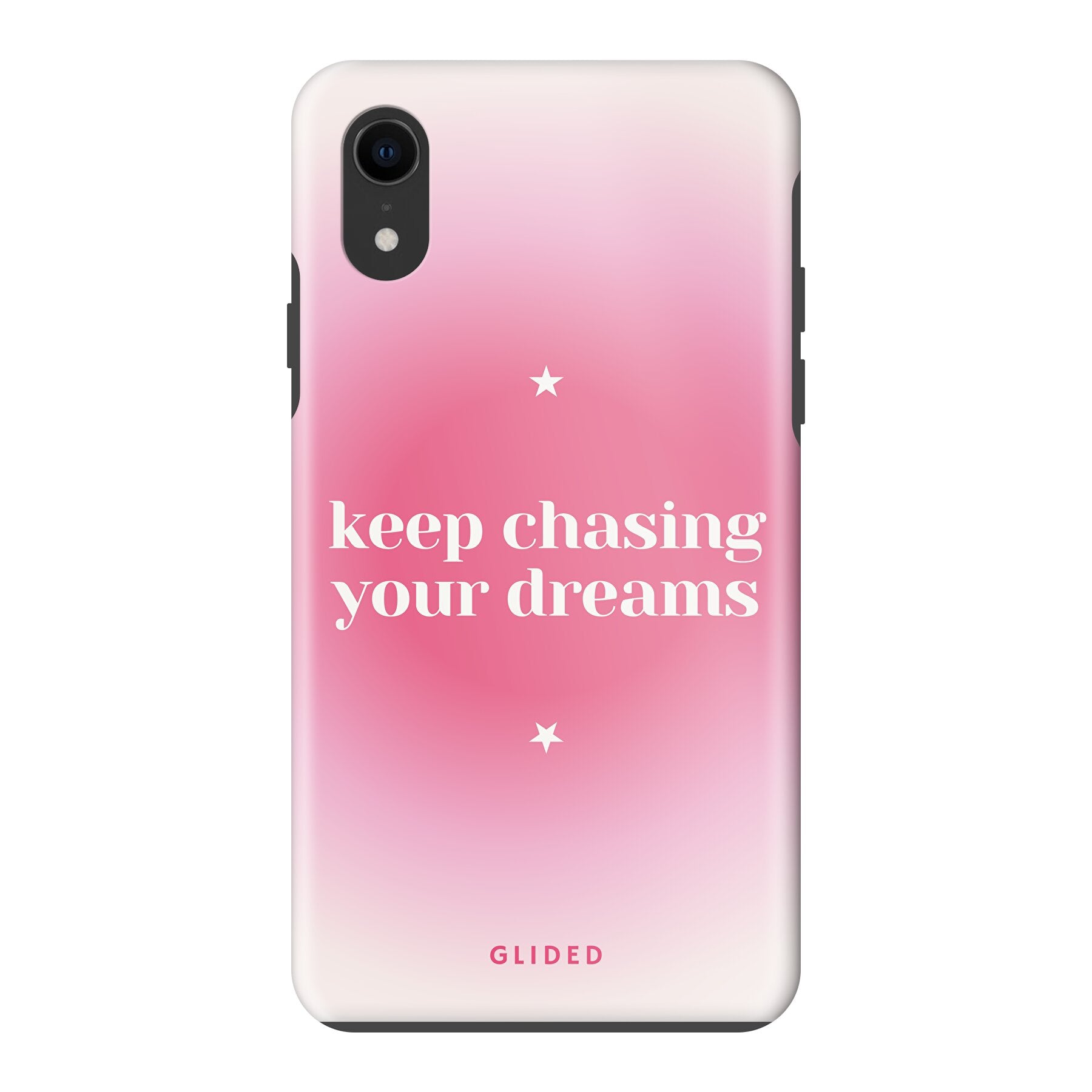 Chasing Dreams Handyhülle für iPhone XR mit inspirierender Botschaft und schlankem Design, idealer Schutz und Funktionalität.