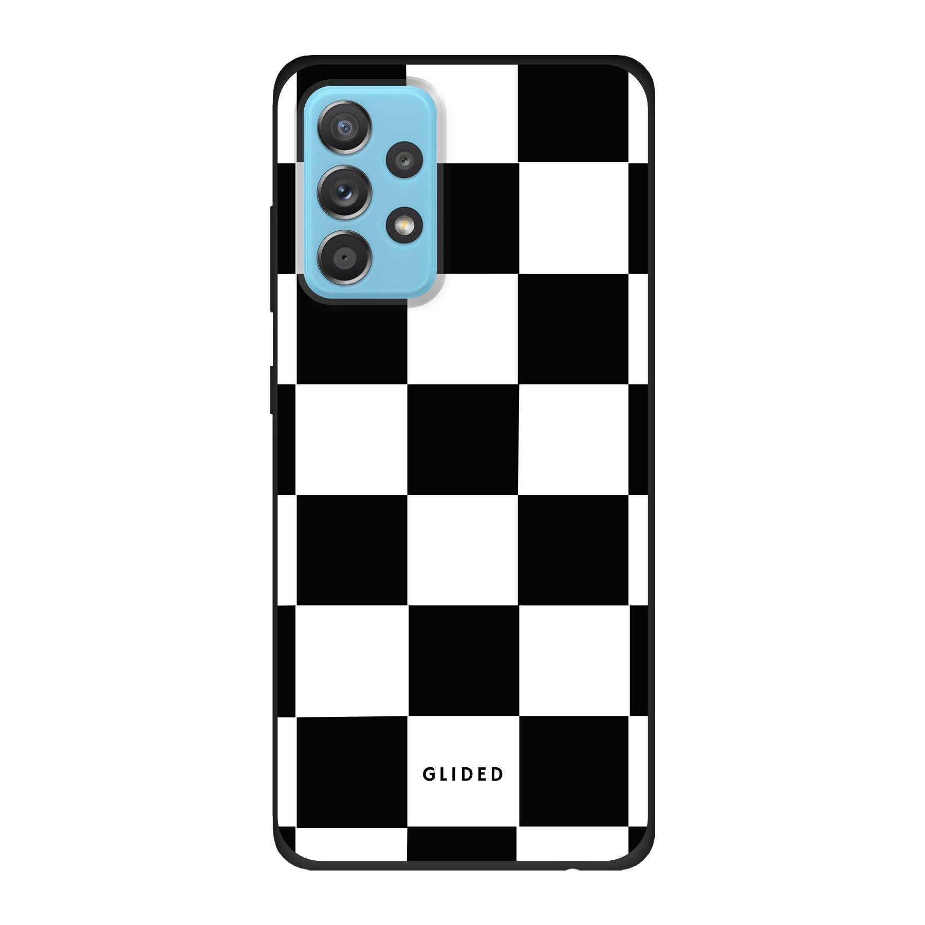 Samsung Galaxy A53 5G Hülle im klassischen Schachbrettdesign, elegant und stilvoll.
