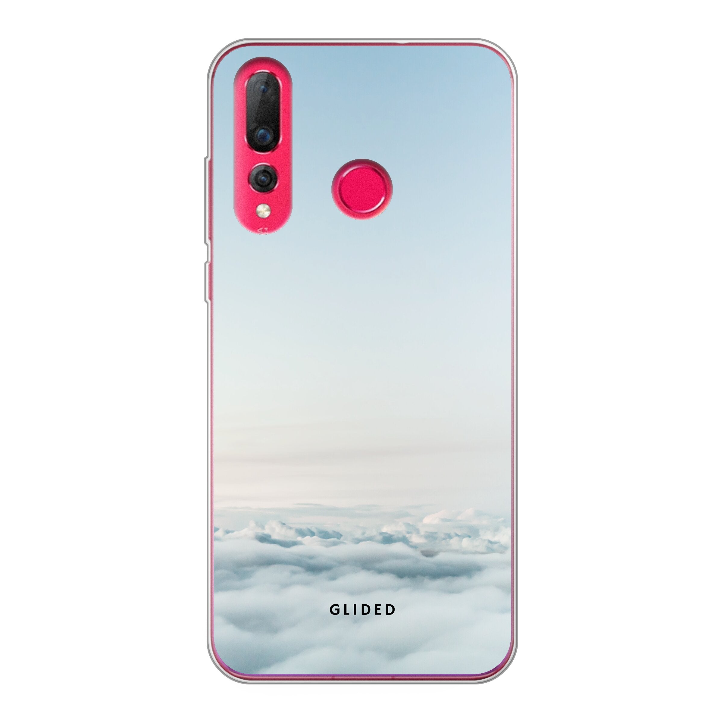 Cloudy Handyhülle für Huawei P30 Lite mit zarten Wolkenmotiven, bietet stilvollen Schutz und ästhetische Anmutung.