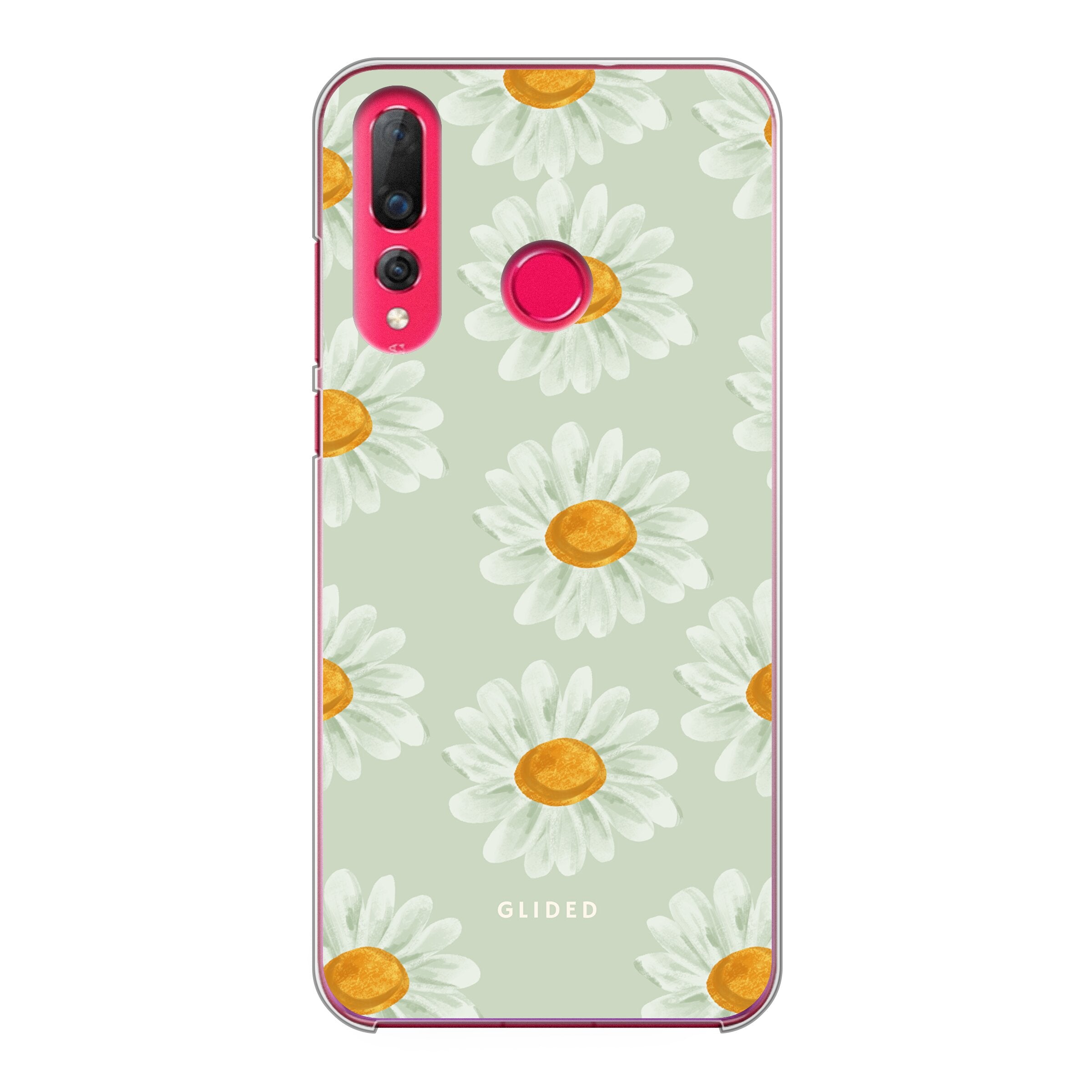 Daisy Handyhülle für Huawei P30 Lite mit zarten Gänseblümchen in voller Blüte, die frische und natürliche Schönheit ausstrahlen.