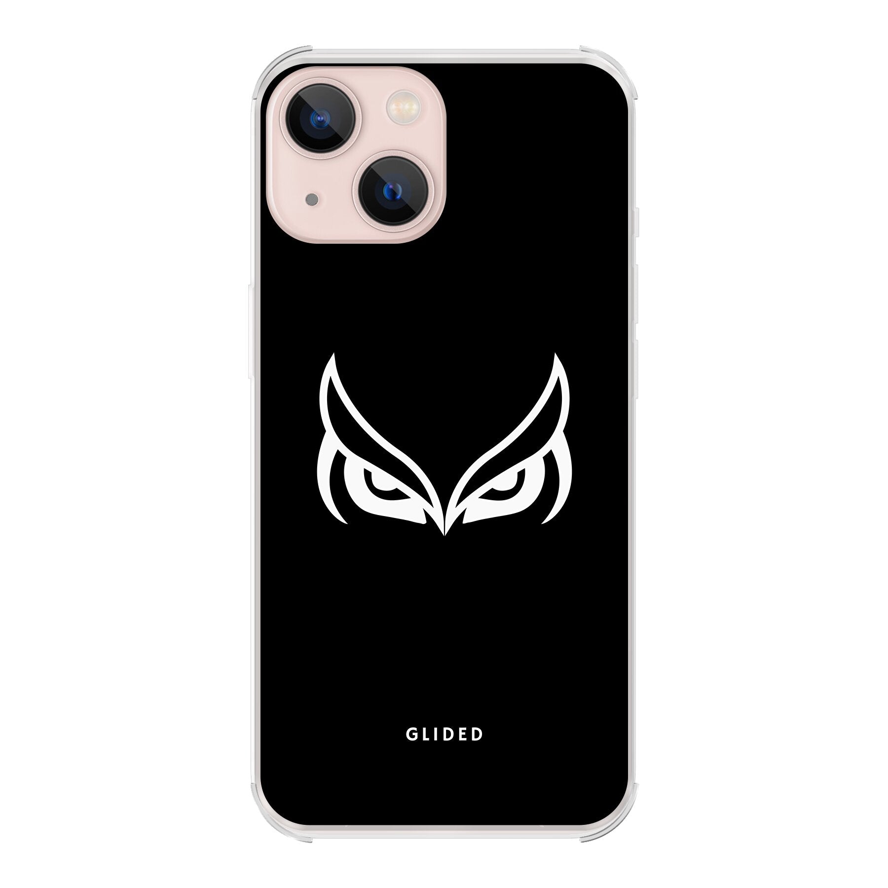 Dark Owl Handyhülle für iPhone 13 mit majestätischen Eulen auf tiefdunklem Hintergrund, stilvoll und schützend.