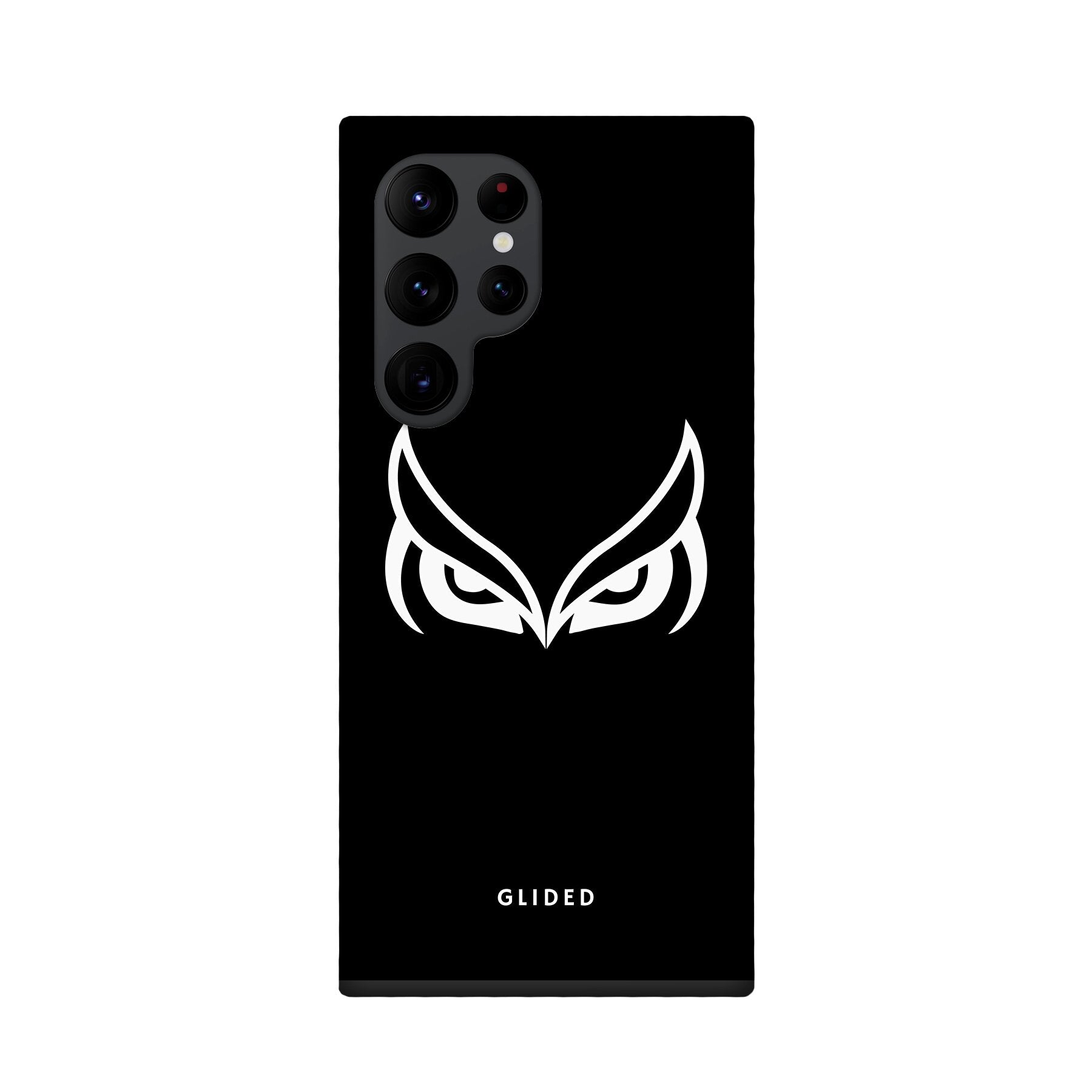 Dark Owl Handyhülle für Samsung Galaxy S22 Ultra mit majestätischen Eulen auf dunklem Hintergrund, stilvoll und schützend.
