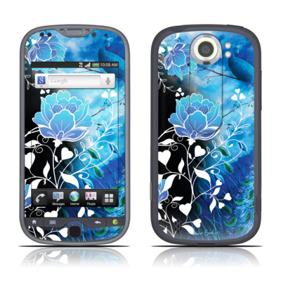 A smartphone with floral design.