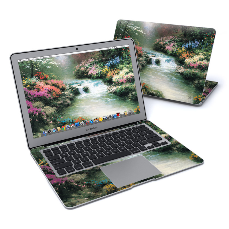 Laptops with nature-themed skins.