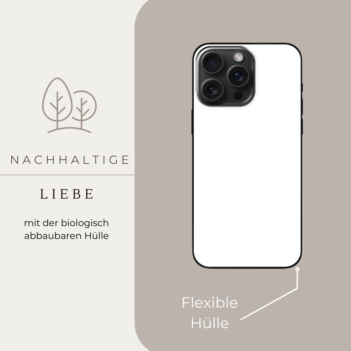 Xiaomi 12 Lite Handyhülle in Grau und Weiß mit minimalistischen Farbblöcken und elegantem Design.