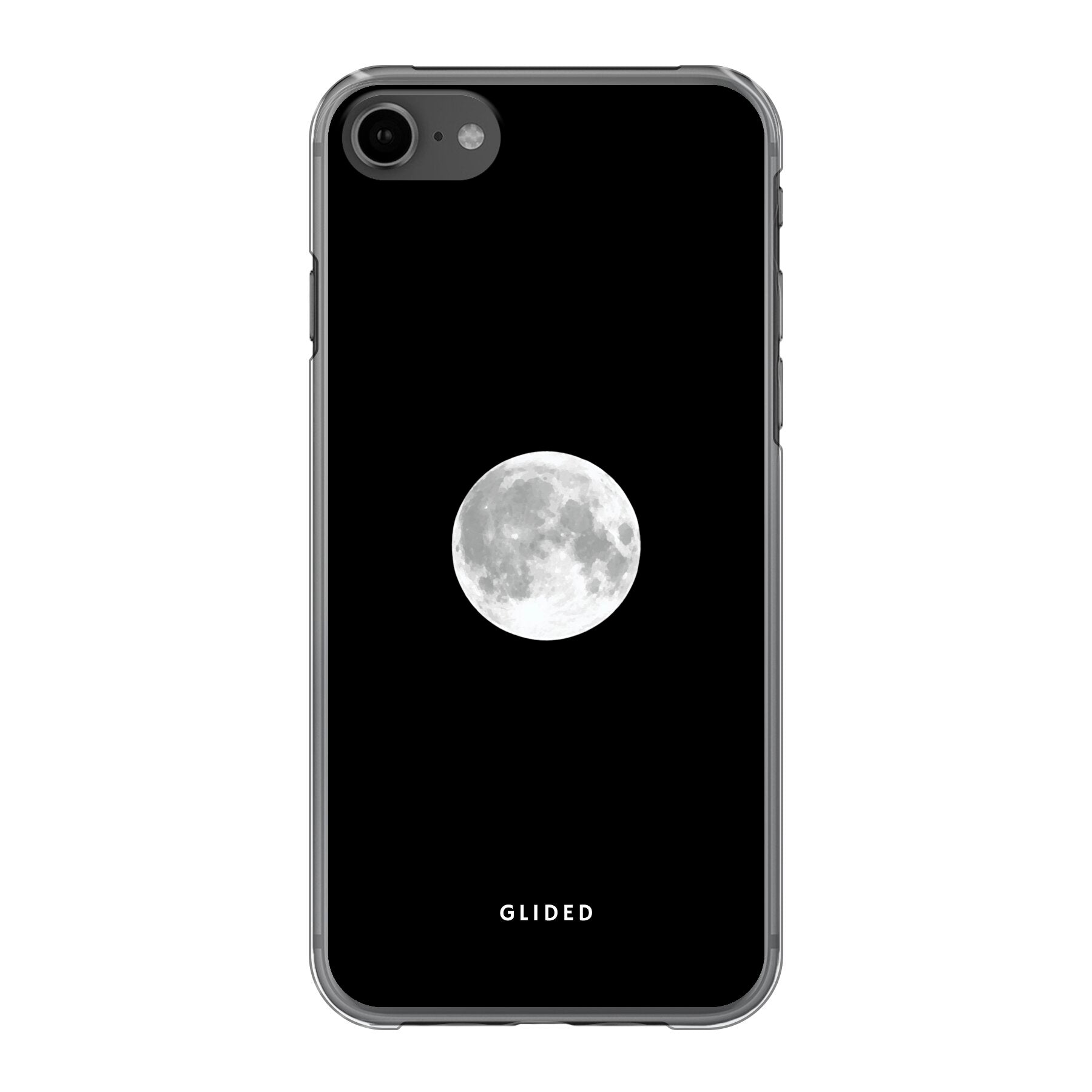 Epic Moon Handyhülle für iPhone 8 mit majestätischem Vollmond-Design, das eine mystische Atmosphäre ausstrahlt.