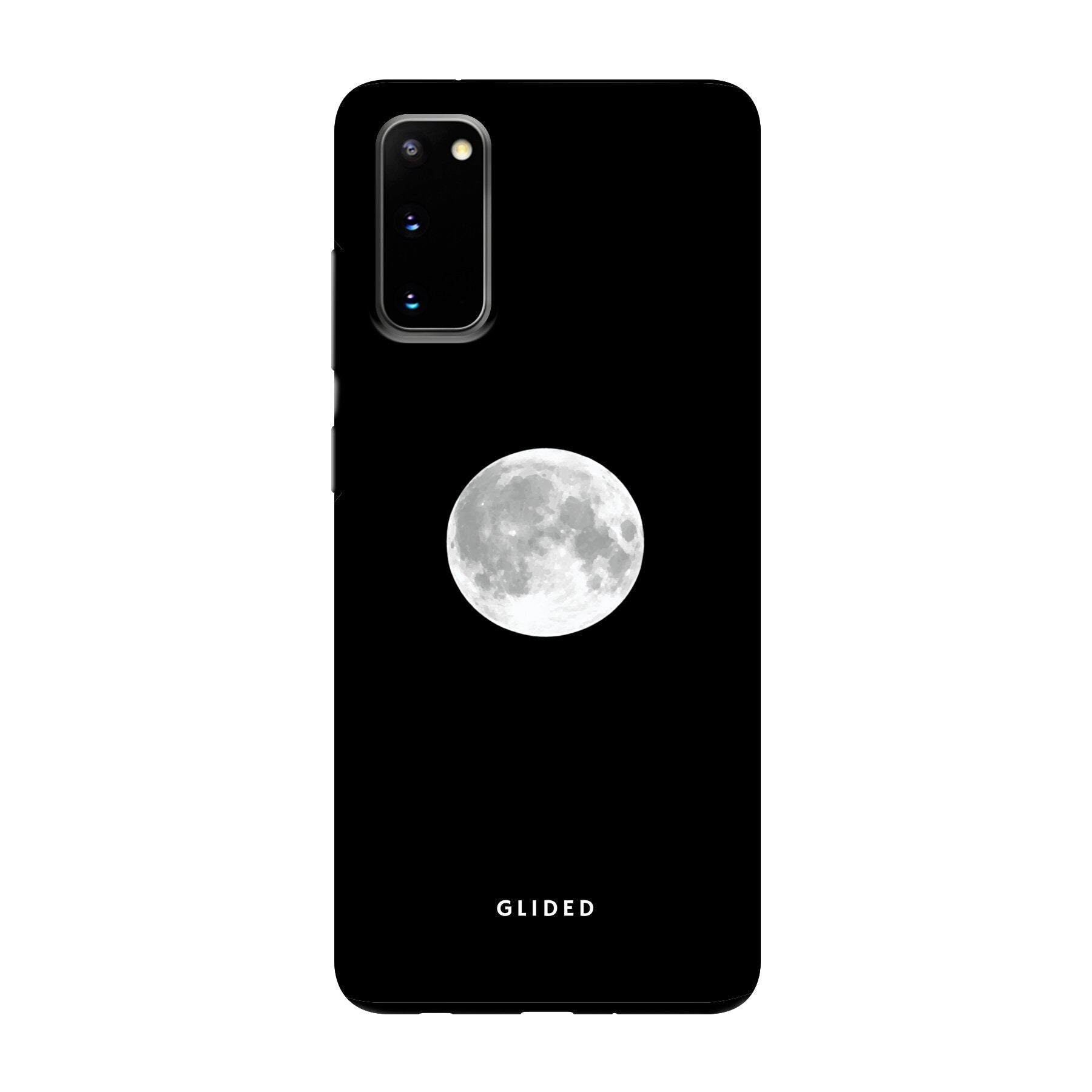 Epic Moon Handyhülle für Samsung Galaxy S20 mit majestätischem Vollmond-Design, bietet stilvollen Schutz und eine mystische Atmosphäre.