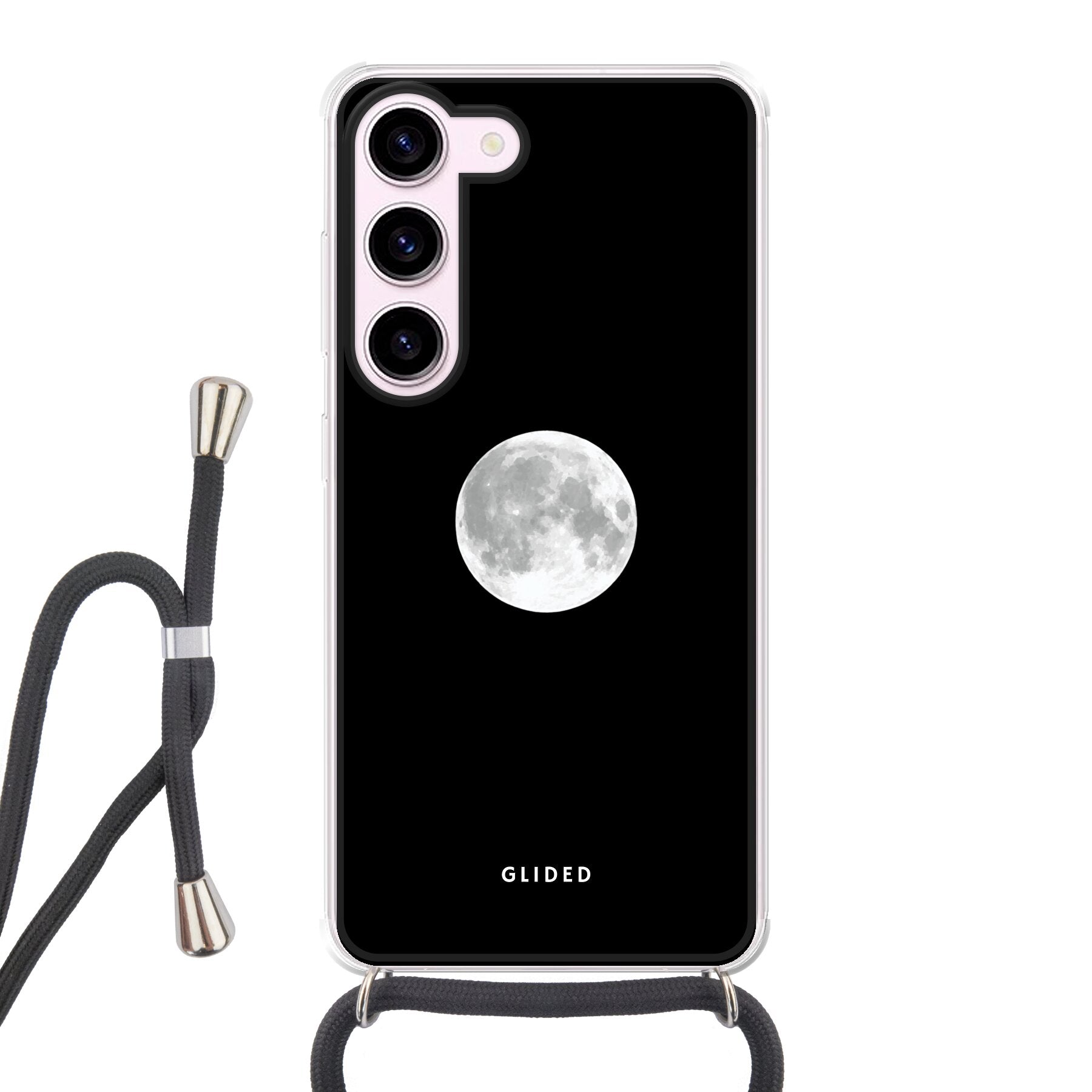 Epic Moon Handyhülle für Samsung Galaxy S23 mit majestätischem Vollmond-Design, das eine mystische Atmosphäre ausstrahlt.