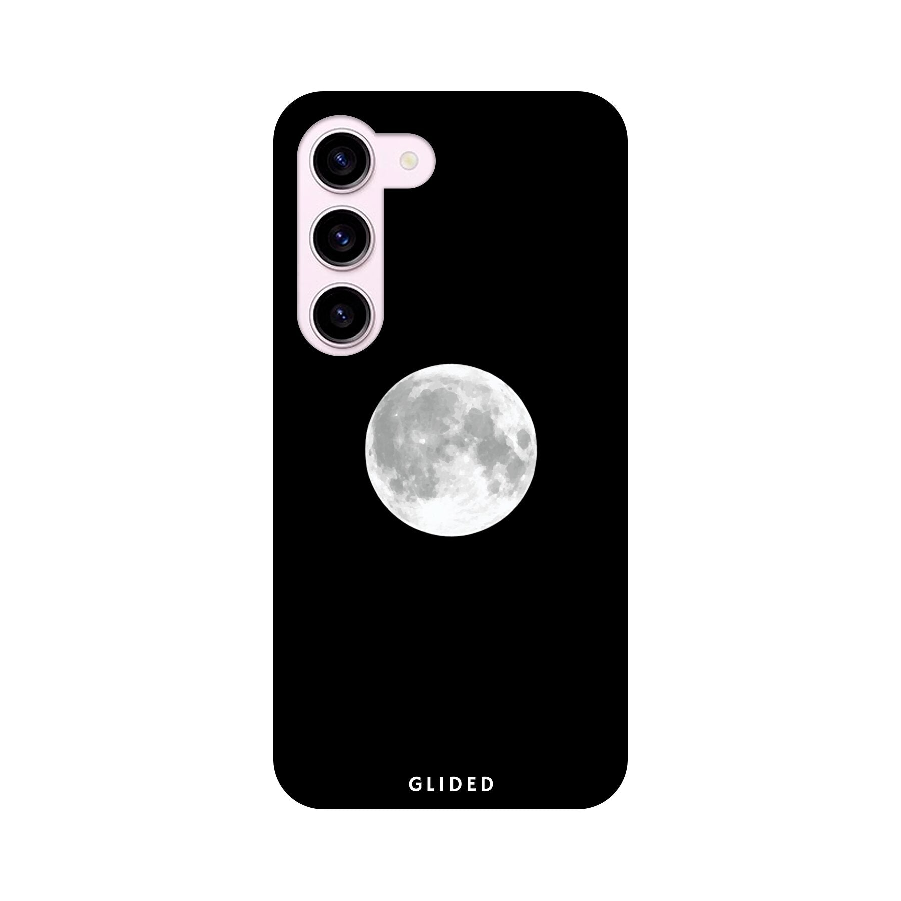 Epic Moon Handyhülle für Samsung Galaxy S23 mit majestätischem Vollmond-Design, das eine mystische Atmosphäre ausstrahlt.