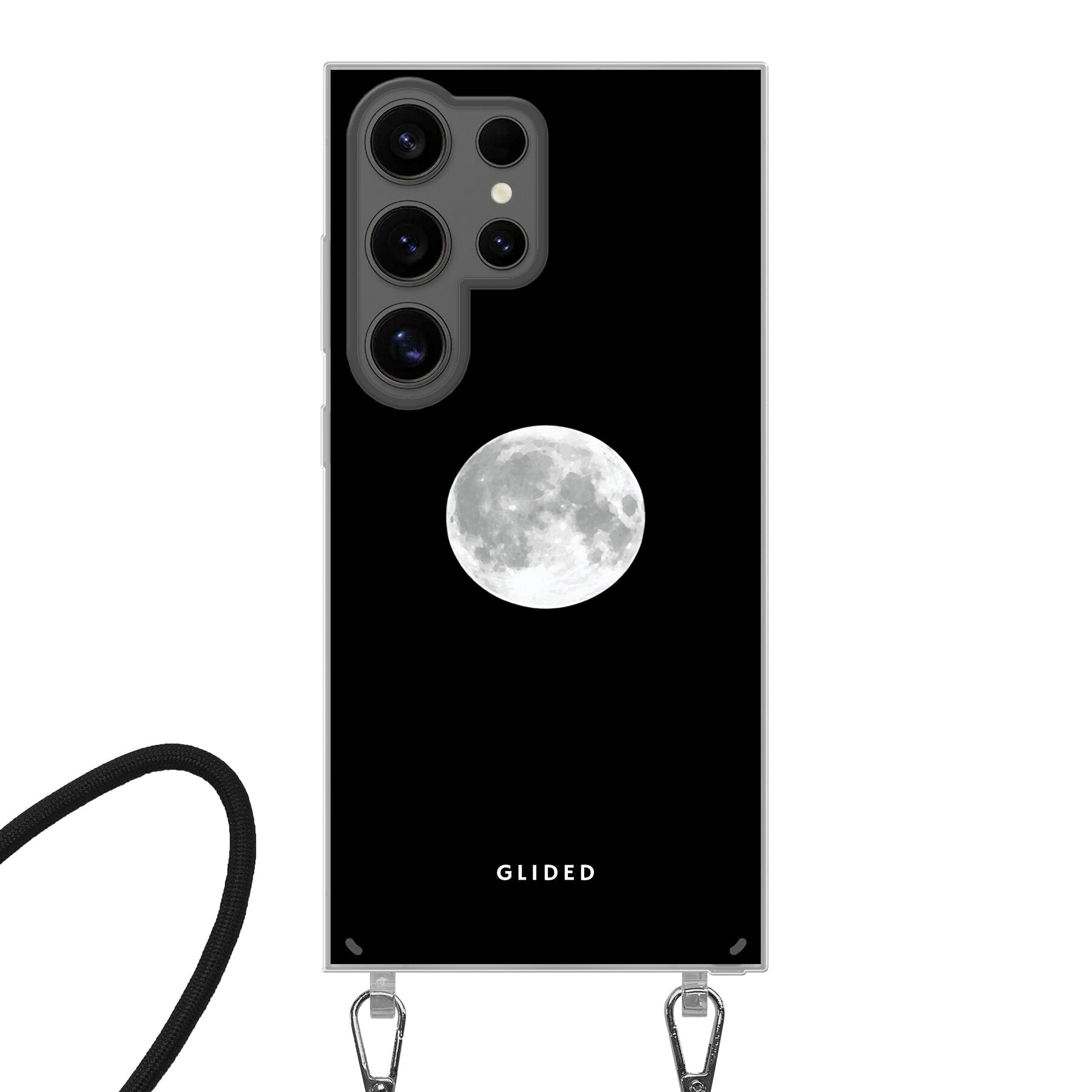 Epic Moon Handyhülle für Samsung Galaxy S24 Ultra mit majestätischem Vollmond-Design, stilvoll und schützend.