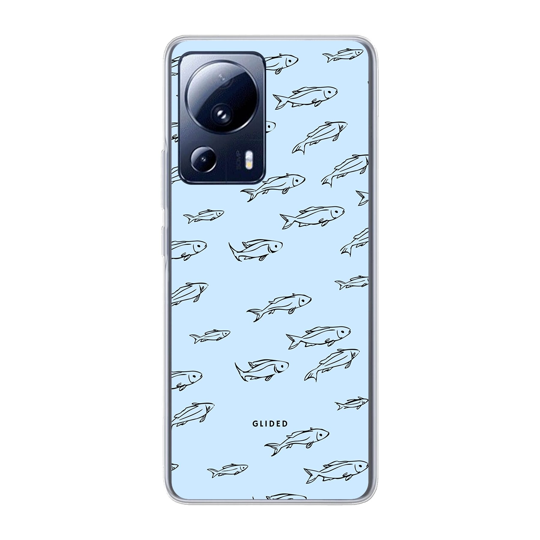 Xiaomi 13 Lite Handyhülle im Fishy Design mit bunten Fischen, die Schutz und Stil vereint.