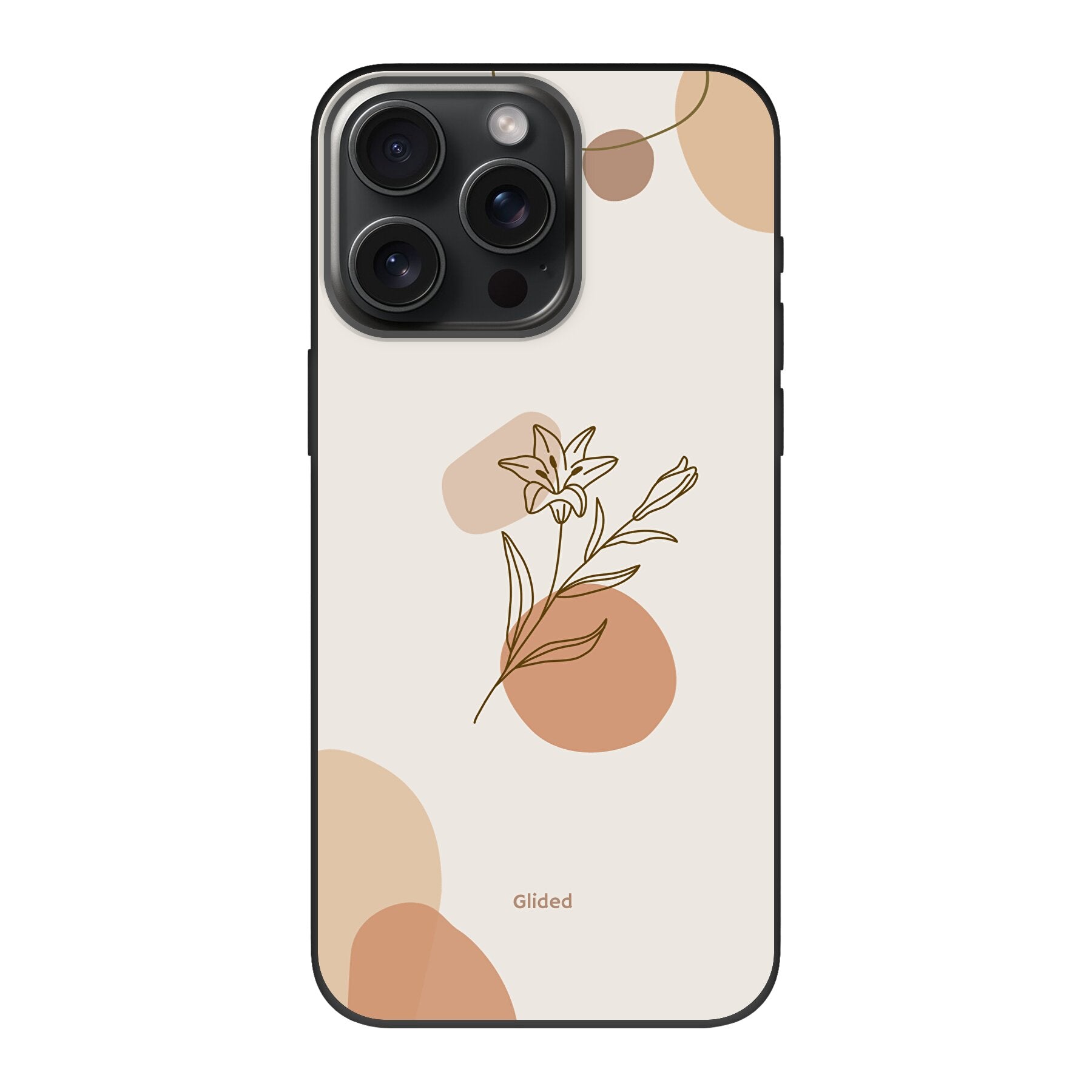 Flora iPhone 15 Pro Max Handyhülle mit pastellfarbenem Blumendesign, idealer Schutz und schlankes Design.