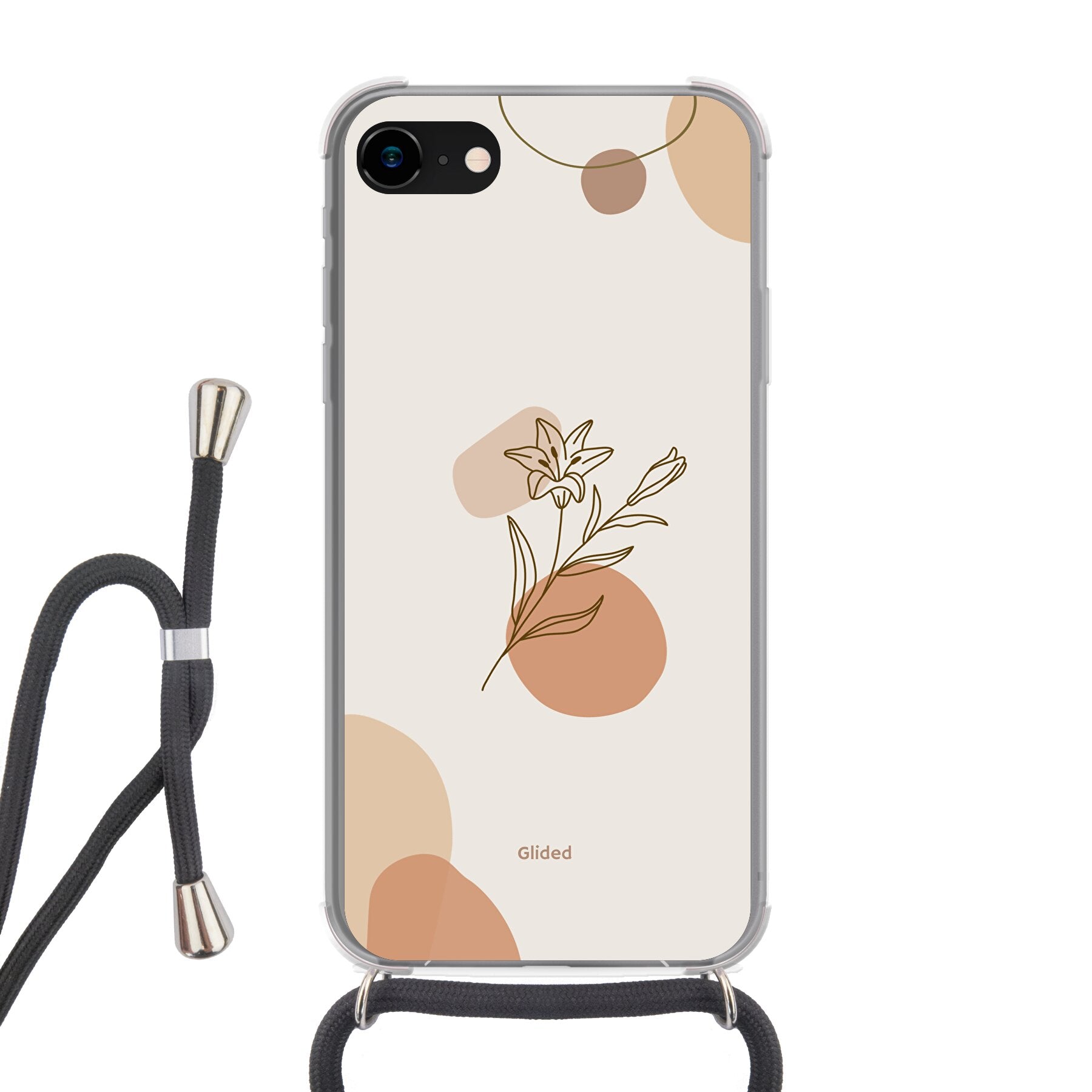Flora iPhone 7 Handyhülle mit pastellfarbenem Blumenmuster, bietet stilvollen Schutz und elegantes Design.