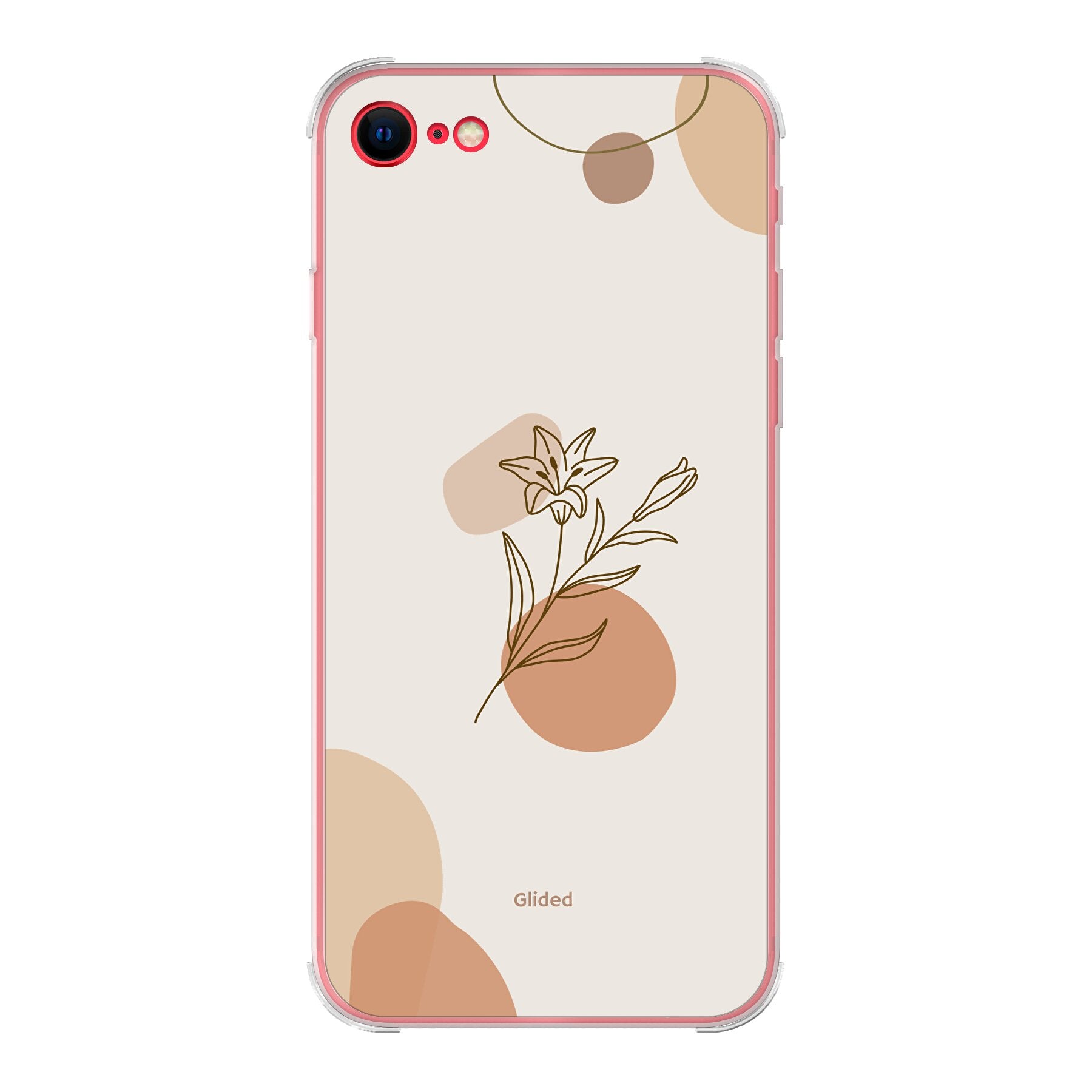 Flora iPhone 8 Handyhülle mit pastellfarbenem Blumenmuster, bietet stilvollen Schutz und elegantes Design.