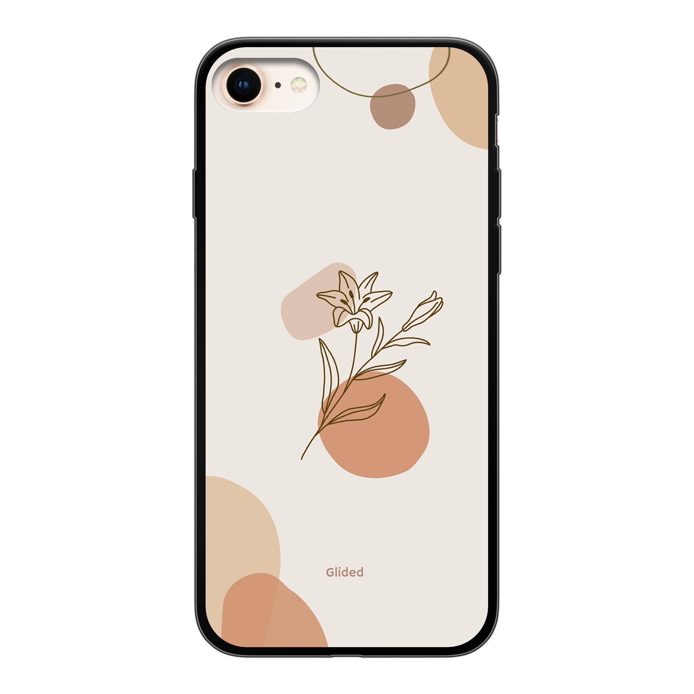 Flora iPhone 8 Handyhülle mit pastellfarbenem Blumenmuster, bietet stilvollen Schutz und elegantes Design.