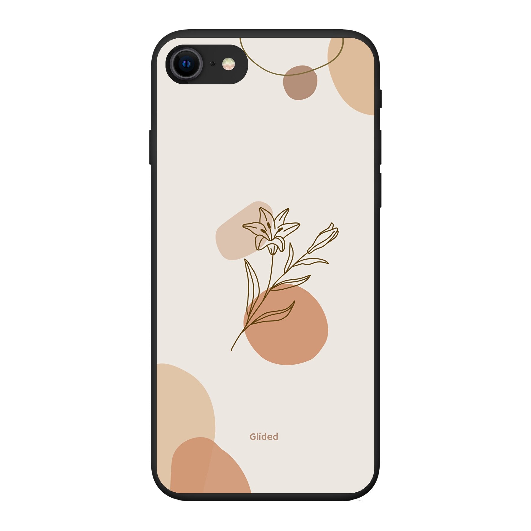 Flora iPhone 8 Handyhülle mit pastellfarbenem Blumenmuster, bietet stilvollen Schutz und elegantes Design.