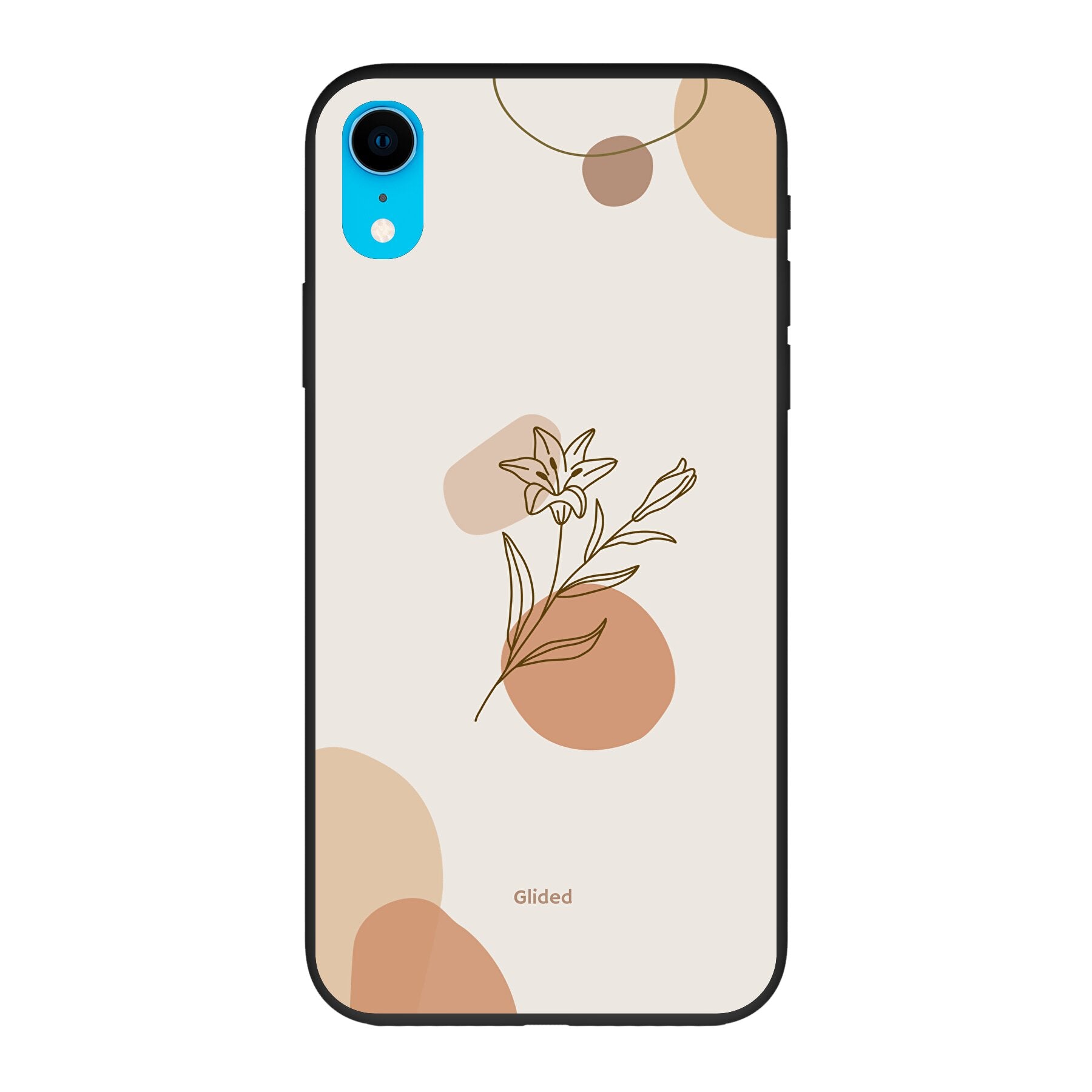 Flora iPhone XR Handyhülle mit pastellfarbenem Blumenmuster, bietet stilvollen Schutz und elegantes Design.