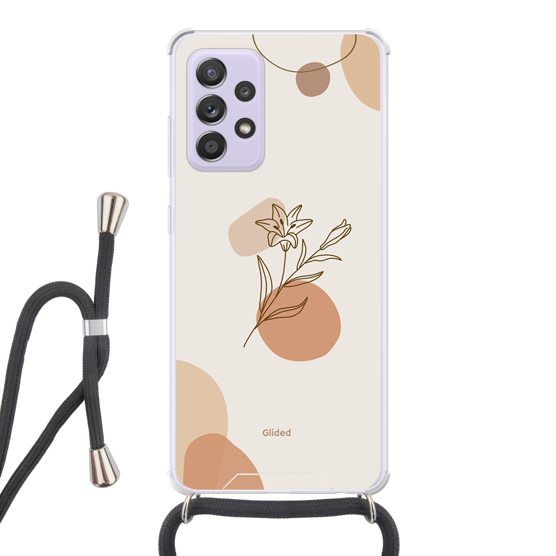 Flora Handyhülle für Samsung Galaxy A52, A52 5G, A52s 5G mit pastellfarbenem Blumenmuster, bietet stilvollen Schutz und elegantes Design.