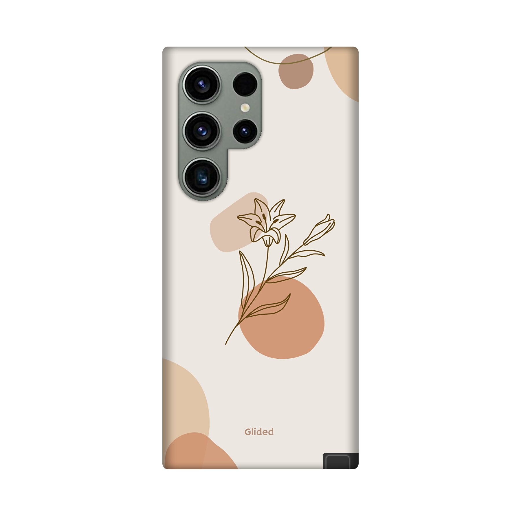 Flora Handyhülle für Samsung Galaxy S23 Ultra mit pastellfarbenen Blumenmotiven, die stilvollen Schutz bietet.