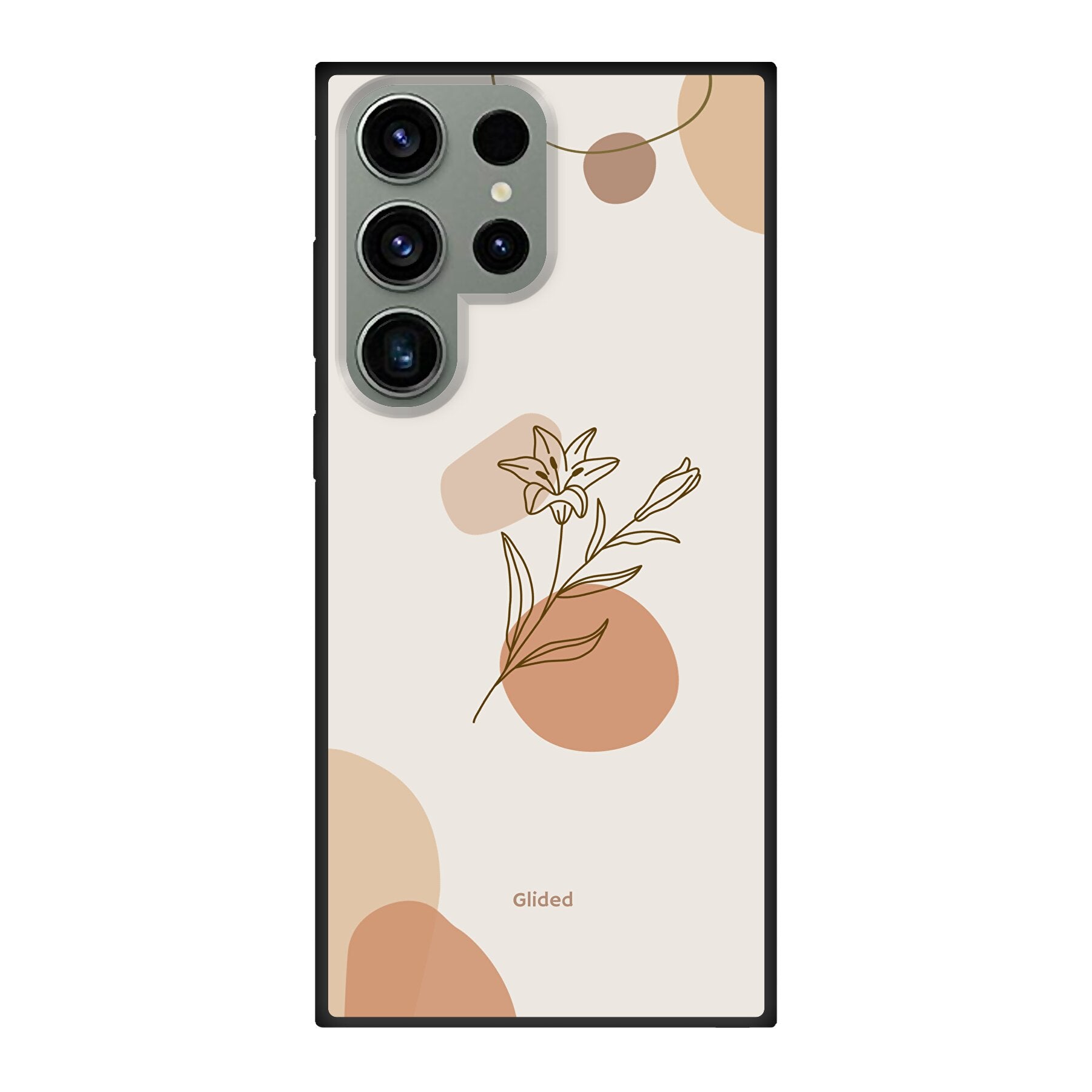 Flora Handyhülle für Samsung Galaxy S23 Ultra mit pastellfarbenen Blumenmotiven, die stilvollen Schutz bietet.