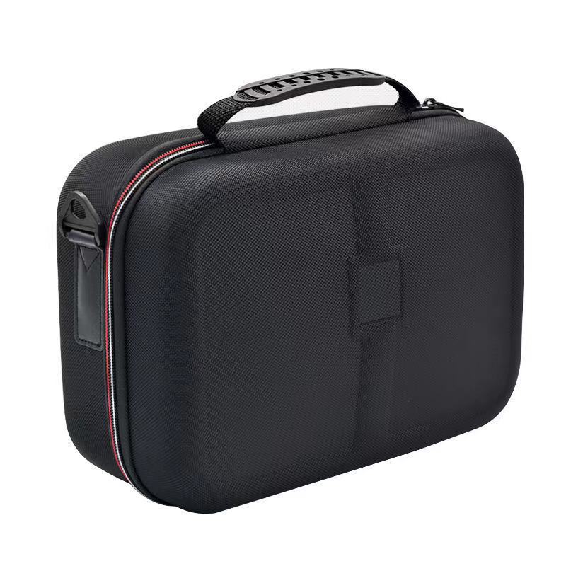 A spacious black Game Console Accessory Box Storage Big Bag made of durable EVA material, designed to hold gaming accessories securely.