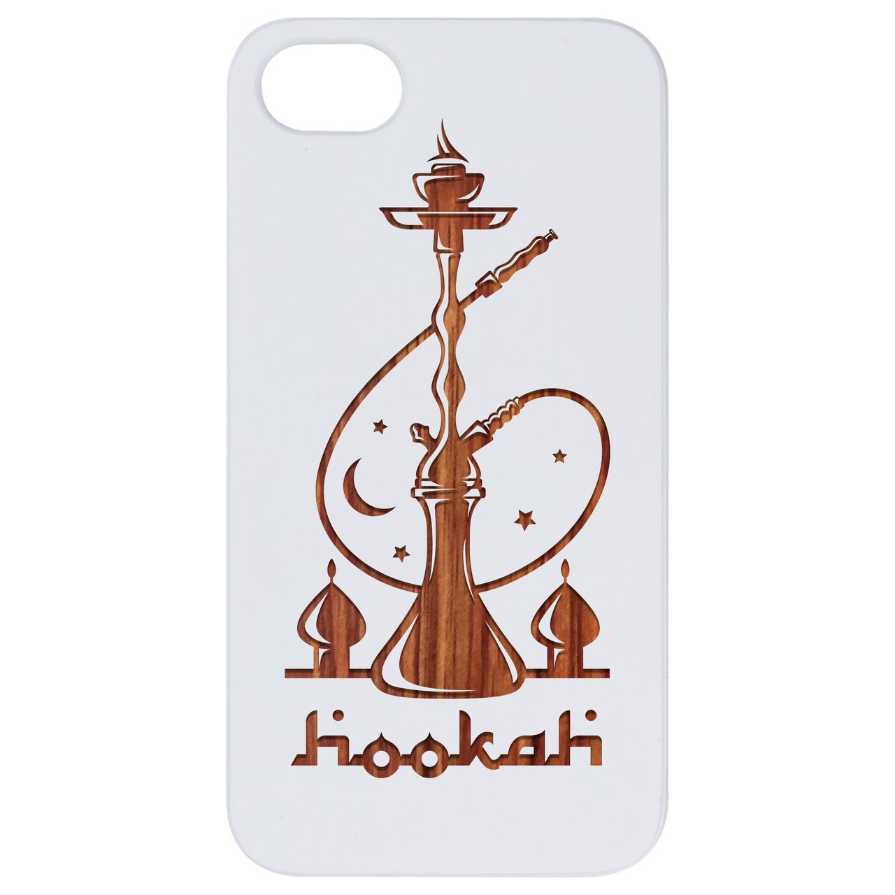Engraved wooden hookah showcasing intricate designs and craftsmanship, perfect for stylish smoking sessions.