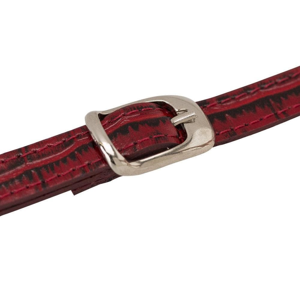 Bouletta iPhone X Series Leather Saff Umw Plain Strap phone case in elegant leather design with card slots.