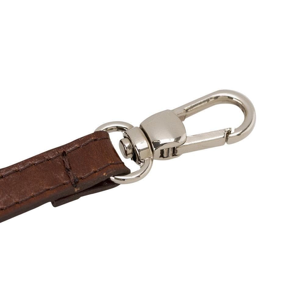 Bouletta iPhone X Series Leather Saff Umw Plain Strap phone case in elegant leather design with card slots.