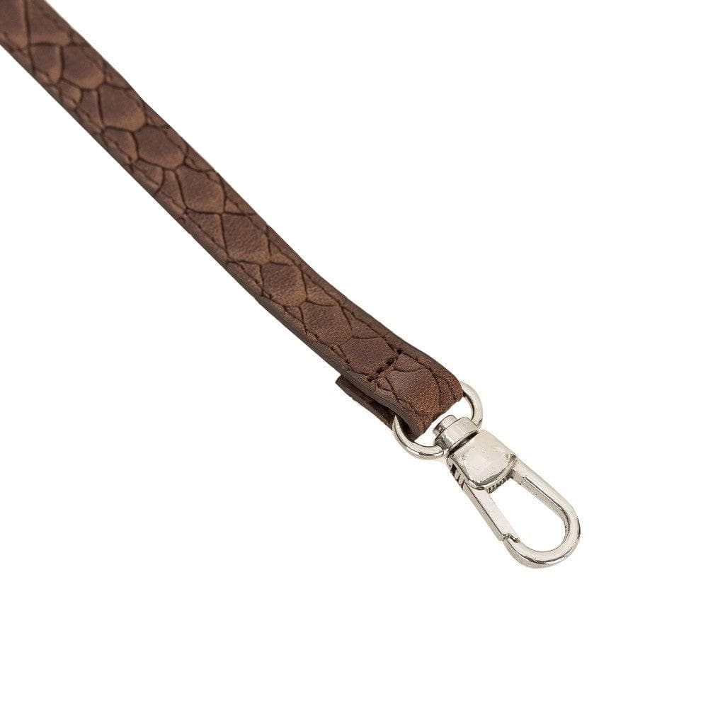 Bouletta iPhone X Series Leather Saff Umw Plain Strap phone case in elegant leather design with card slots.