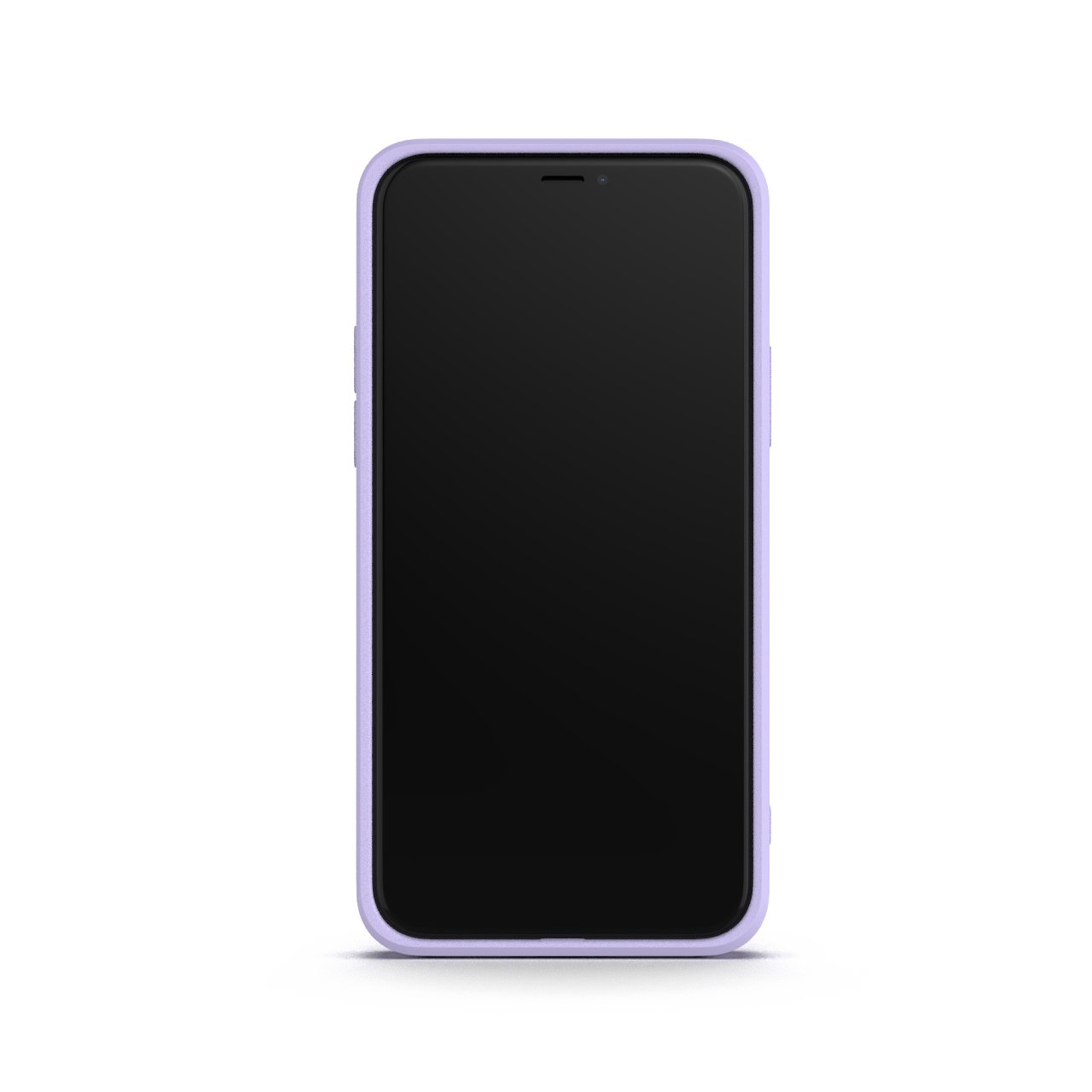 Lavender iPhone 11 Pro Case made from durable Liquid Silicone with soft microfiber lining, showcasing its elegant design and protective features.