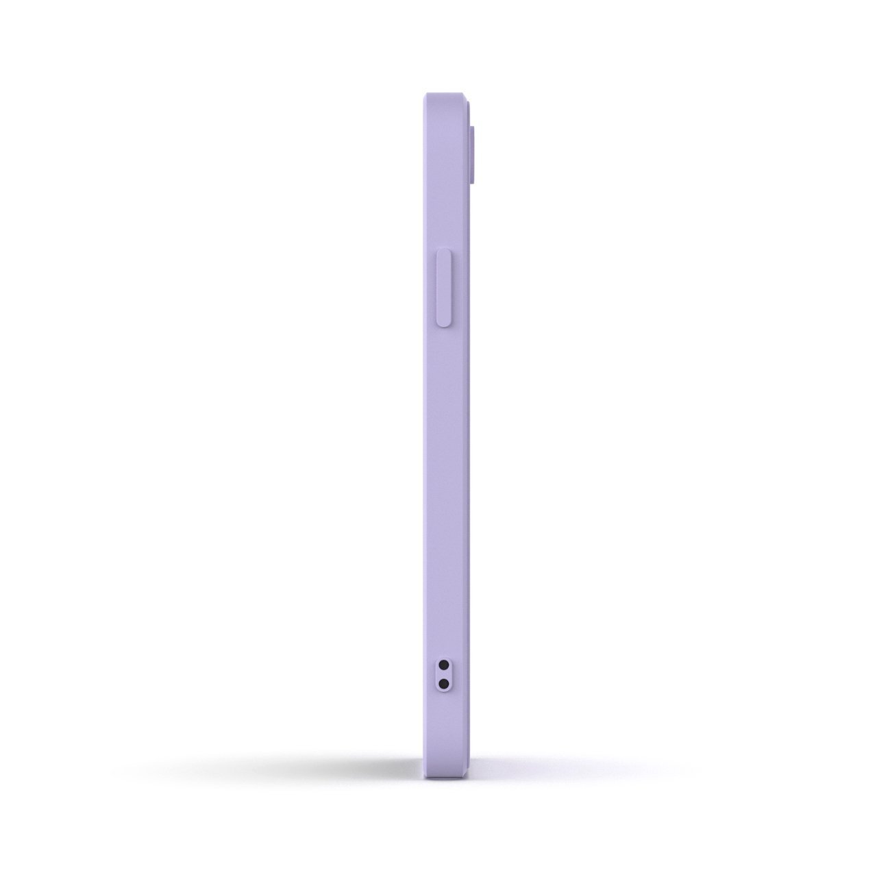Lavender iPhone XR case made from durable Liquid Silicone with soft microfiber lining, showcasing its elegant design and protective features.