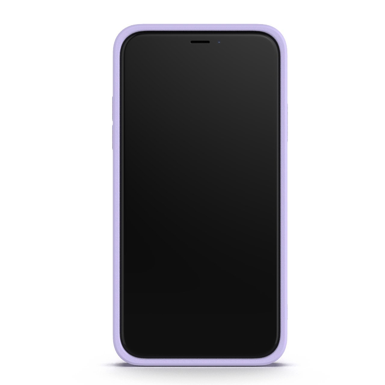 Lavender iPhone XR case made from durable Liquid Silicone with soft microfiber lining, showcasing its elegant design and protective features.