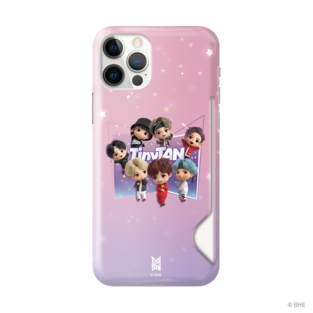 Magic Door Purple Card Snap Phone Case showcasing vibrant purple color and card holder feature.