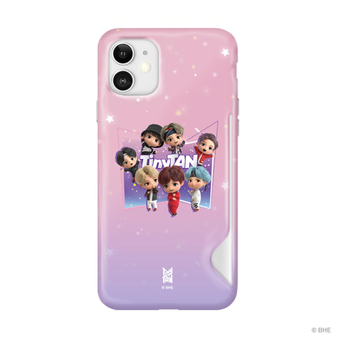 Magic Door Purple Card Snap Phone Case showcasing vibrant purple color and card holder feature.