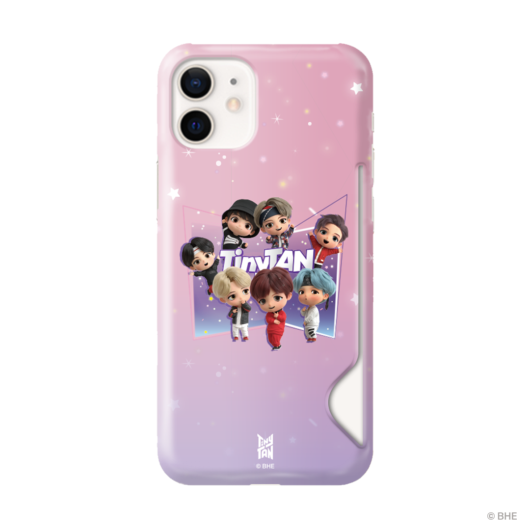 Magic Door Purple Card Snap Phone Case showcasing vibrant purple color and card holder feature.