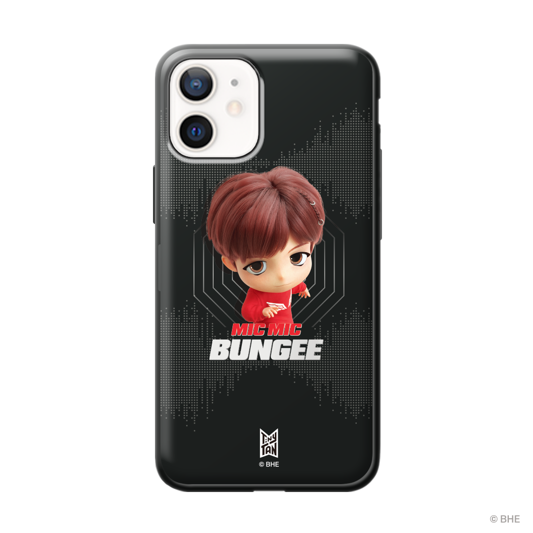 MIC Drop Bumper Phone Case featuring j-hope's artistic design, showcasing vibrant colors and durable bumper protection.
