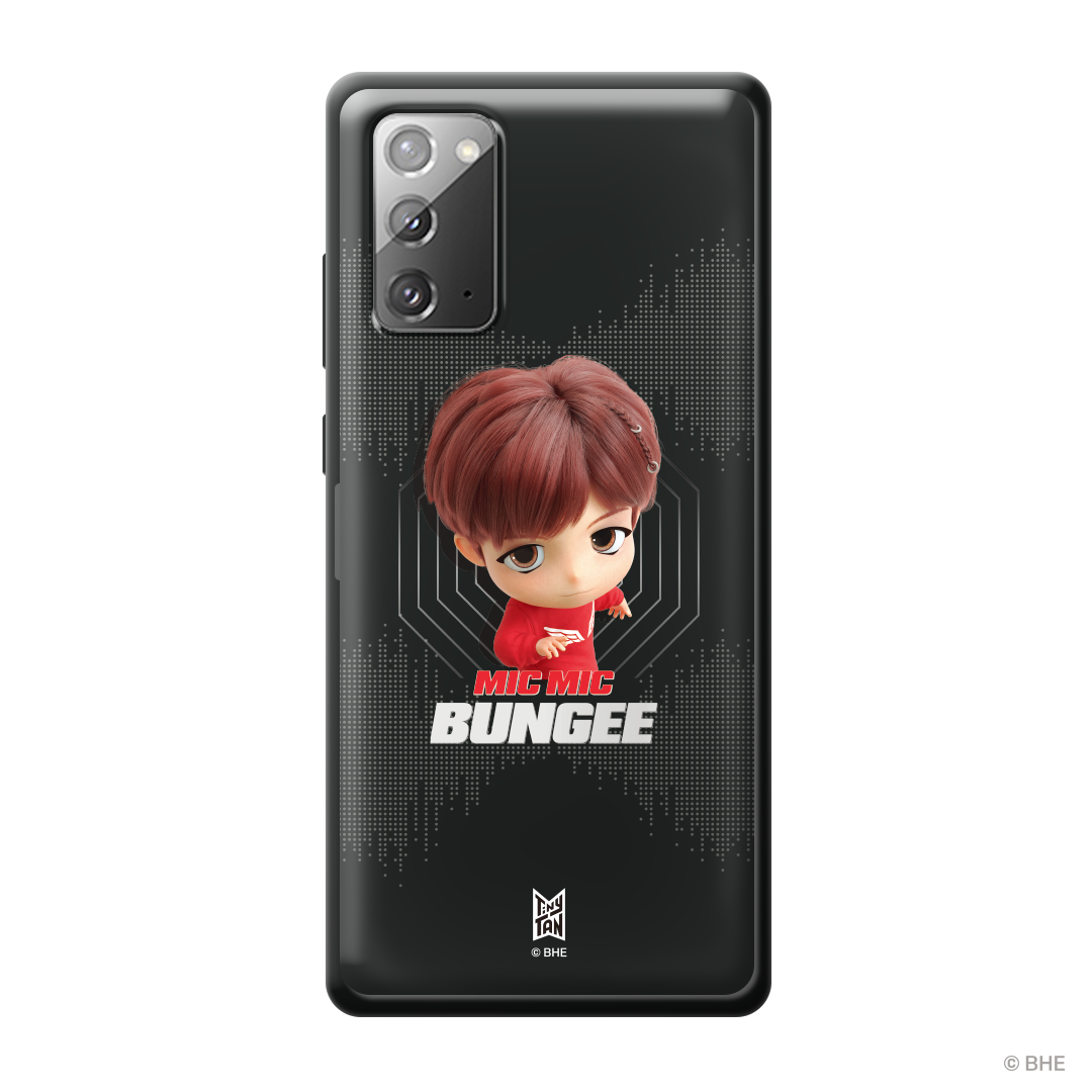 MIC Drop Bumper Phone Case featuring j-hope's artistic design, showcasing vibrant colors and durable bumper protection.