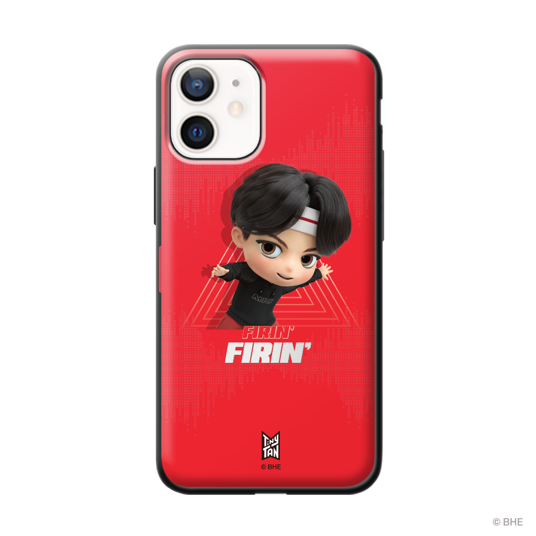 MIC Drop Bumper Phone Case featuring Jin design, showcasing durability and style.