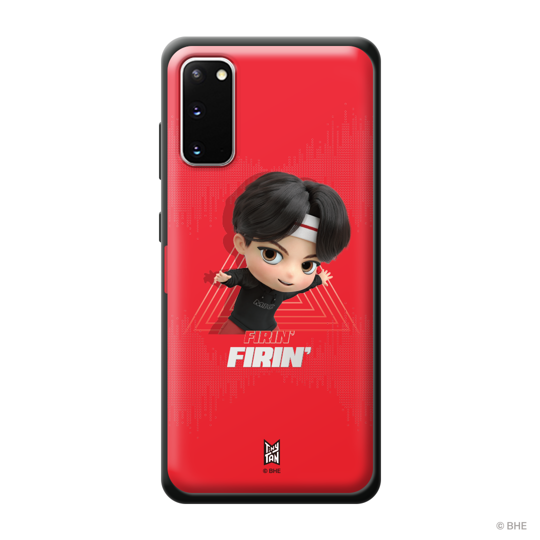 MIC Drop Bumper Phone Case featuring Jin design, showcasing durability and style.