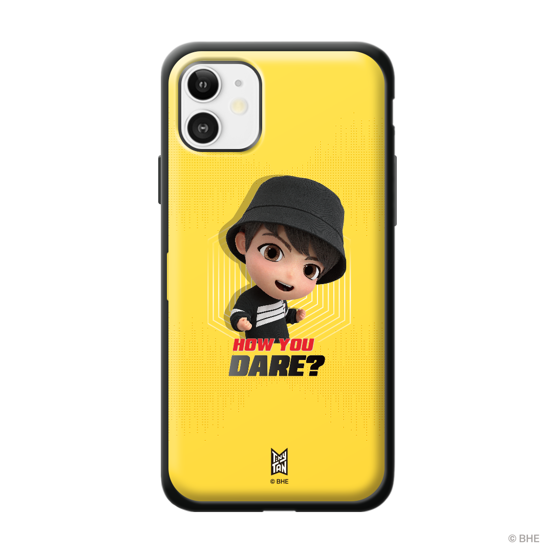 MIC Drop Door Bumper Phone Case featuring Jung Kook's vibrant design, providing stylish protection for your phone.