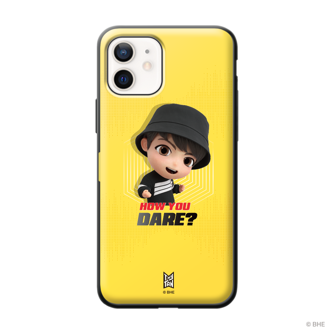 MIC Drop Door Bumper Phone Case featuring Jung Kook's vibrant design, providing stylish protection for your phone.