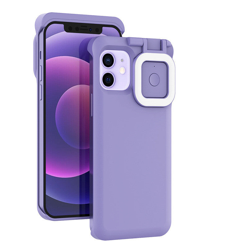 Night Selfie Phone Case featuring 60 LED lamp beads, ergonomic design, and available in multiple colors.